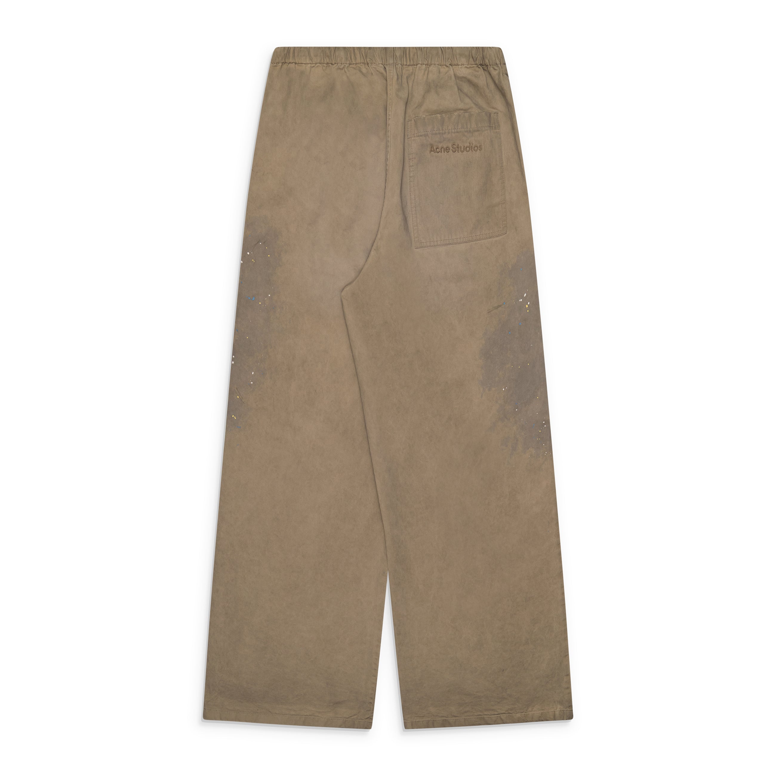 Acne Studios Light Cotton Twill Drawstring Pants Light Beige
