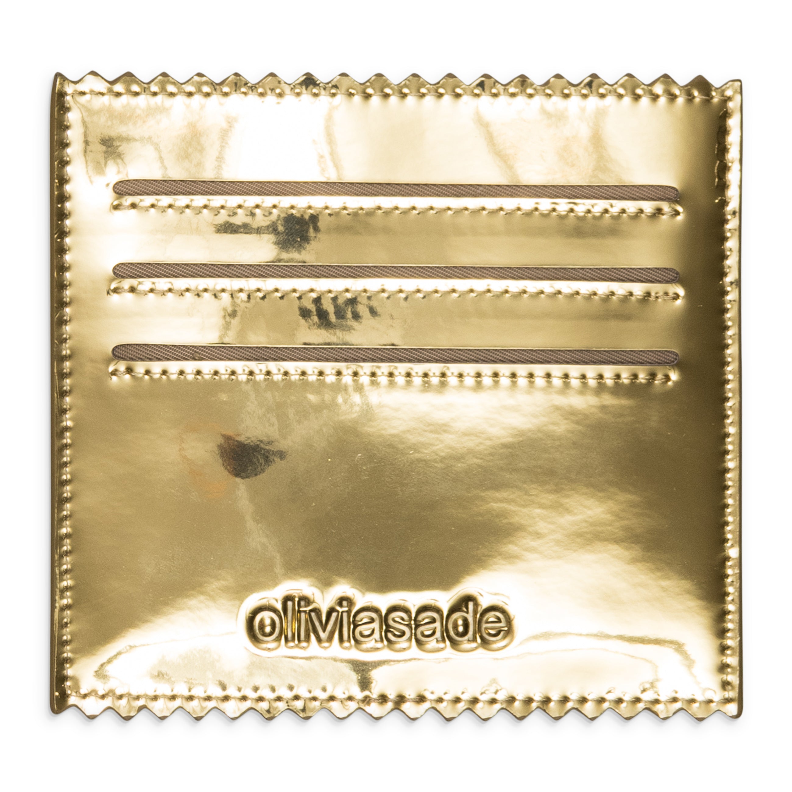 OLIVIASADE Three Cardholder Slots Latex Gold