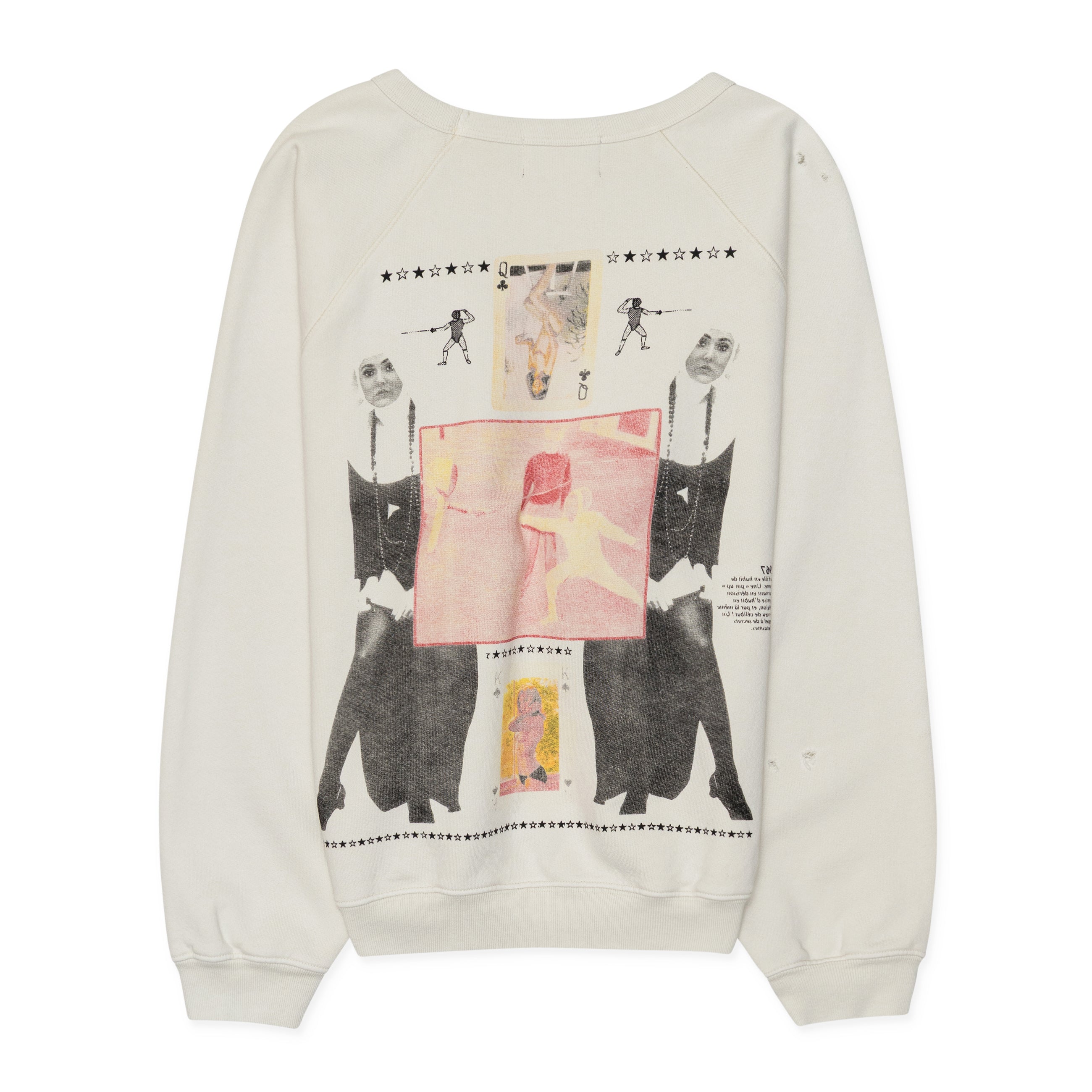 Enfants Riches Deprimes Boy Hurt In Duel Raglan Crewneck White