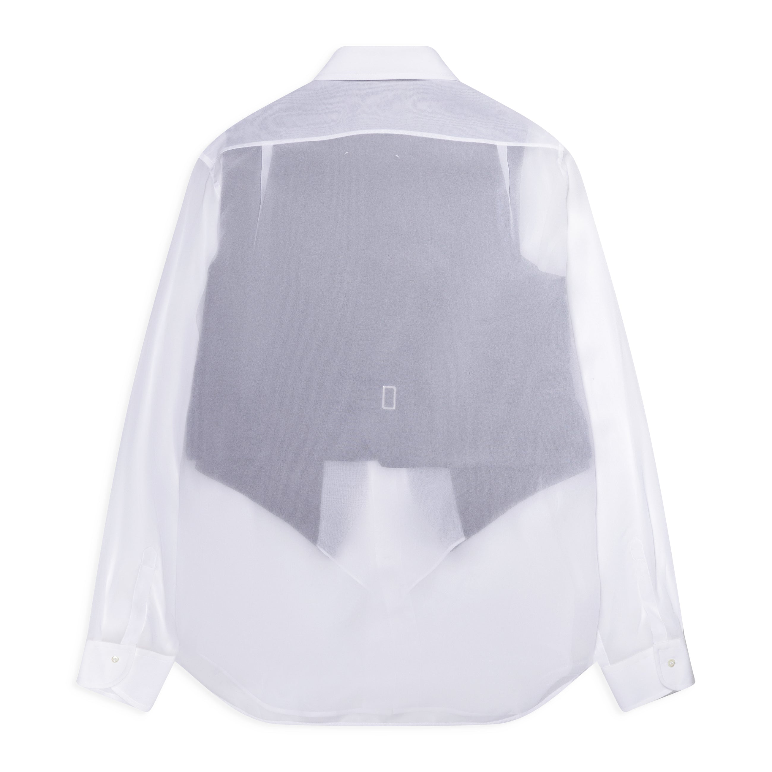 Maison Margiela Trompe L'Oeil Georgette Shirt Cream