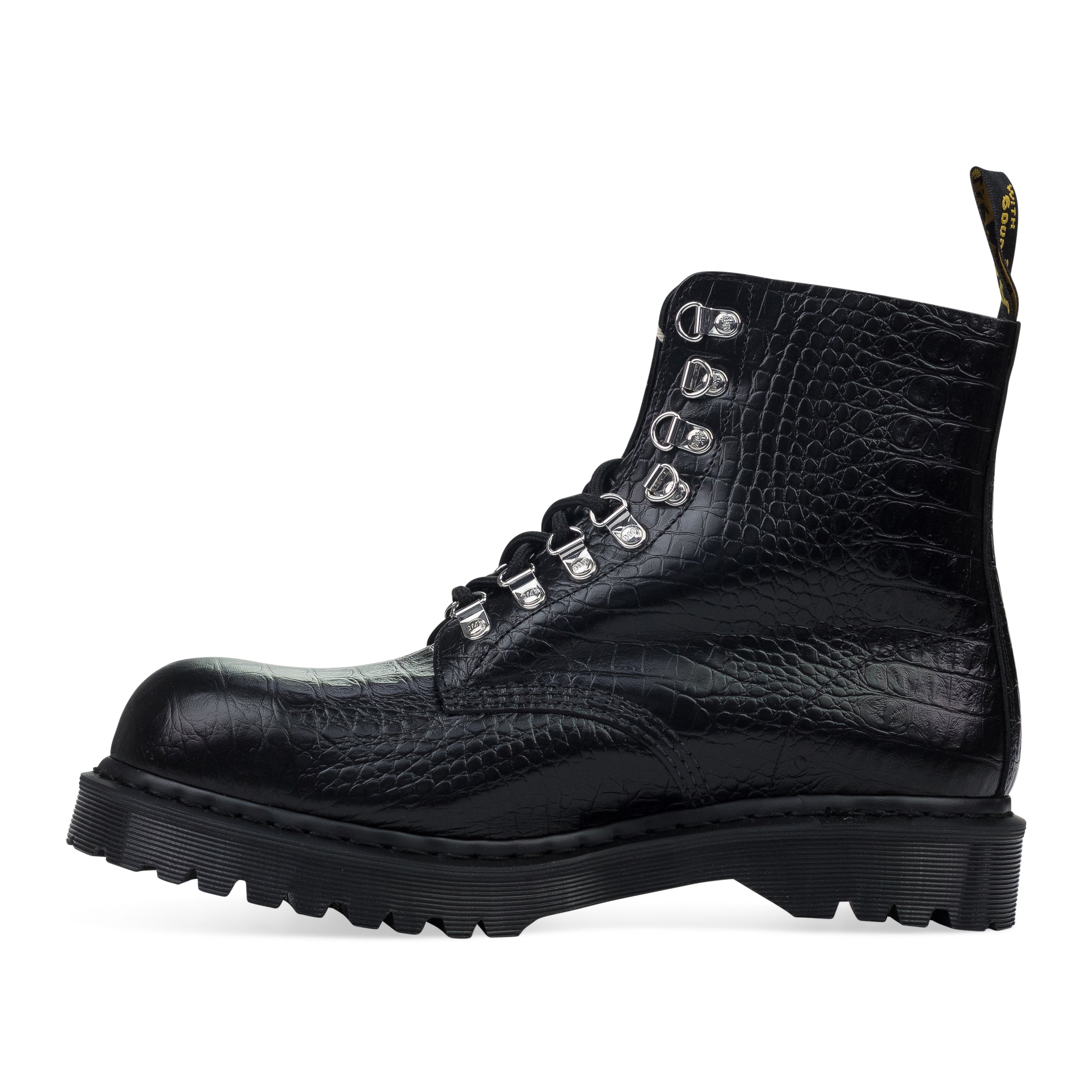 Dr. Martens Analine Croc Emboss 1460 Pascal Black