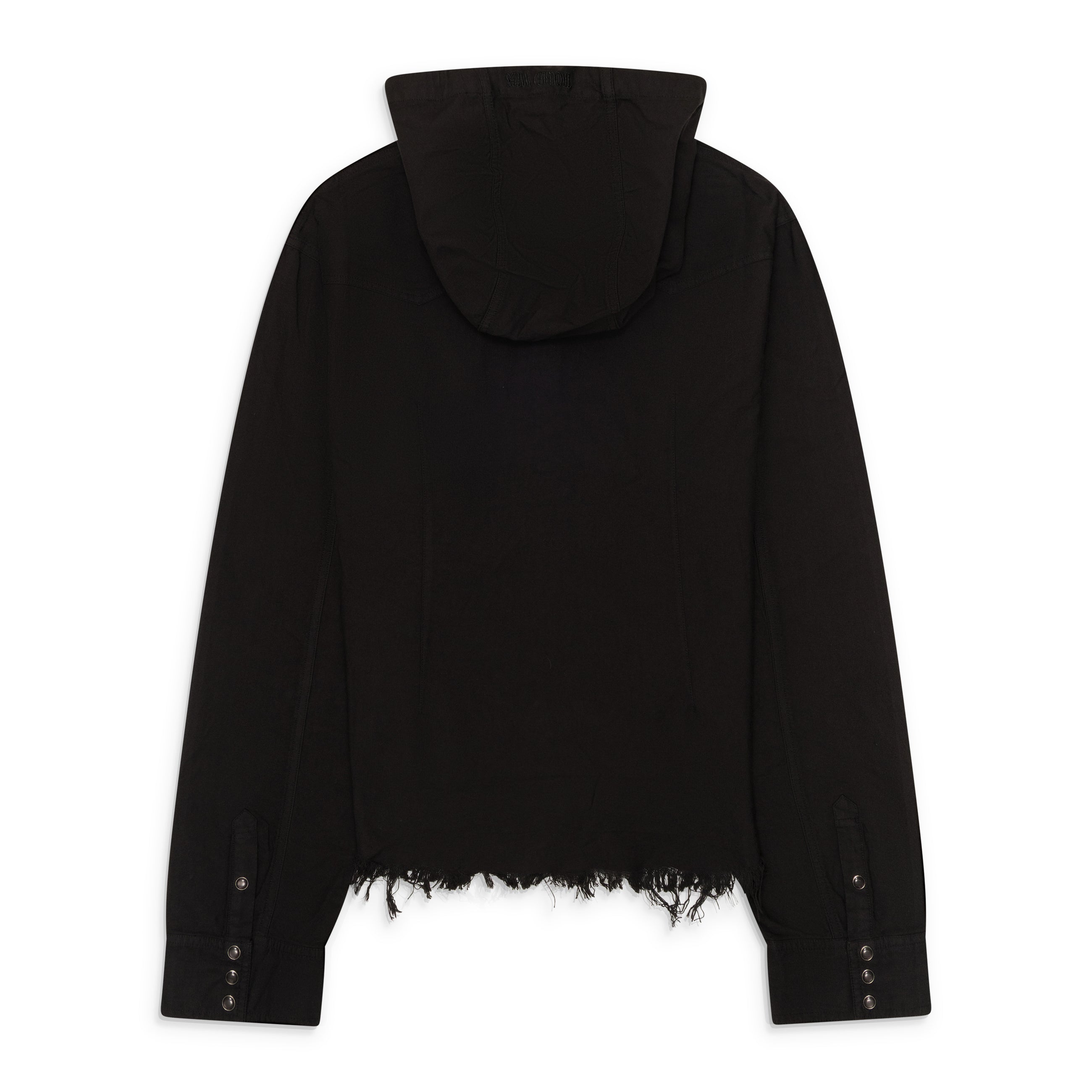 Troubled Waters Hooded Shirt Black
