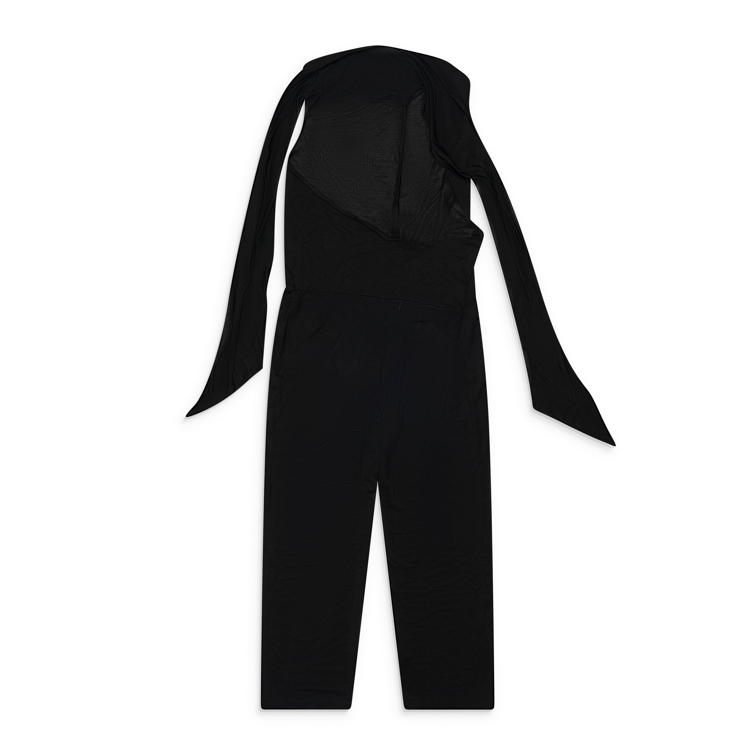 Conner Ives Halter Neck Jumpsuit With Abalone Shell Belt Black