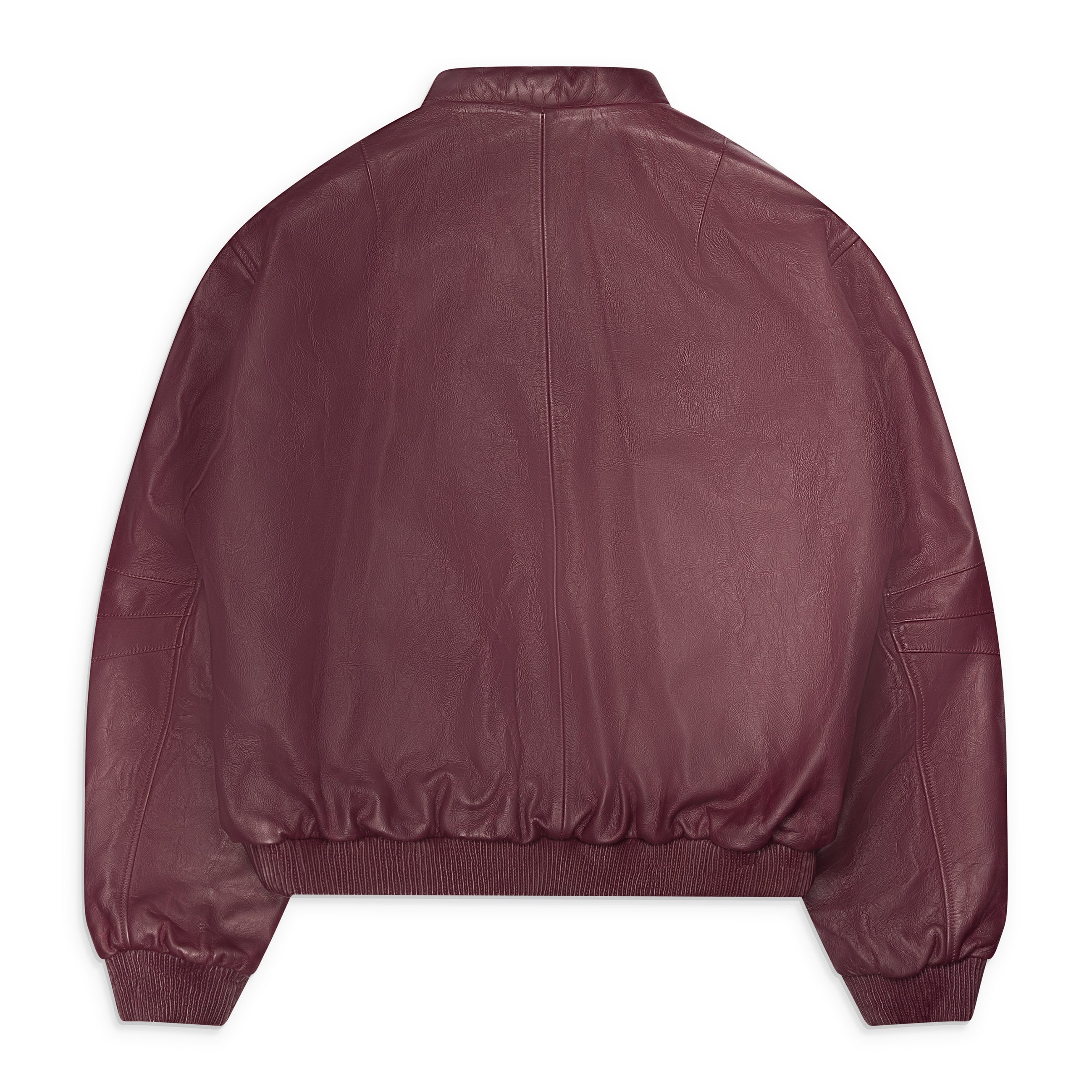424 New 424 Leather Bomber Red