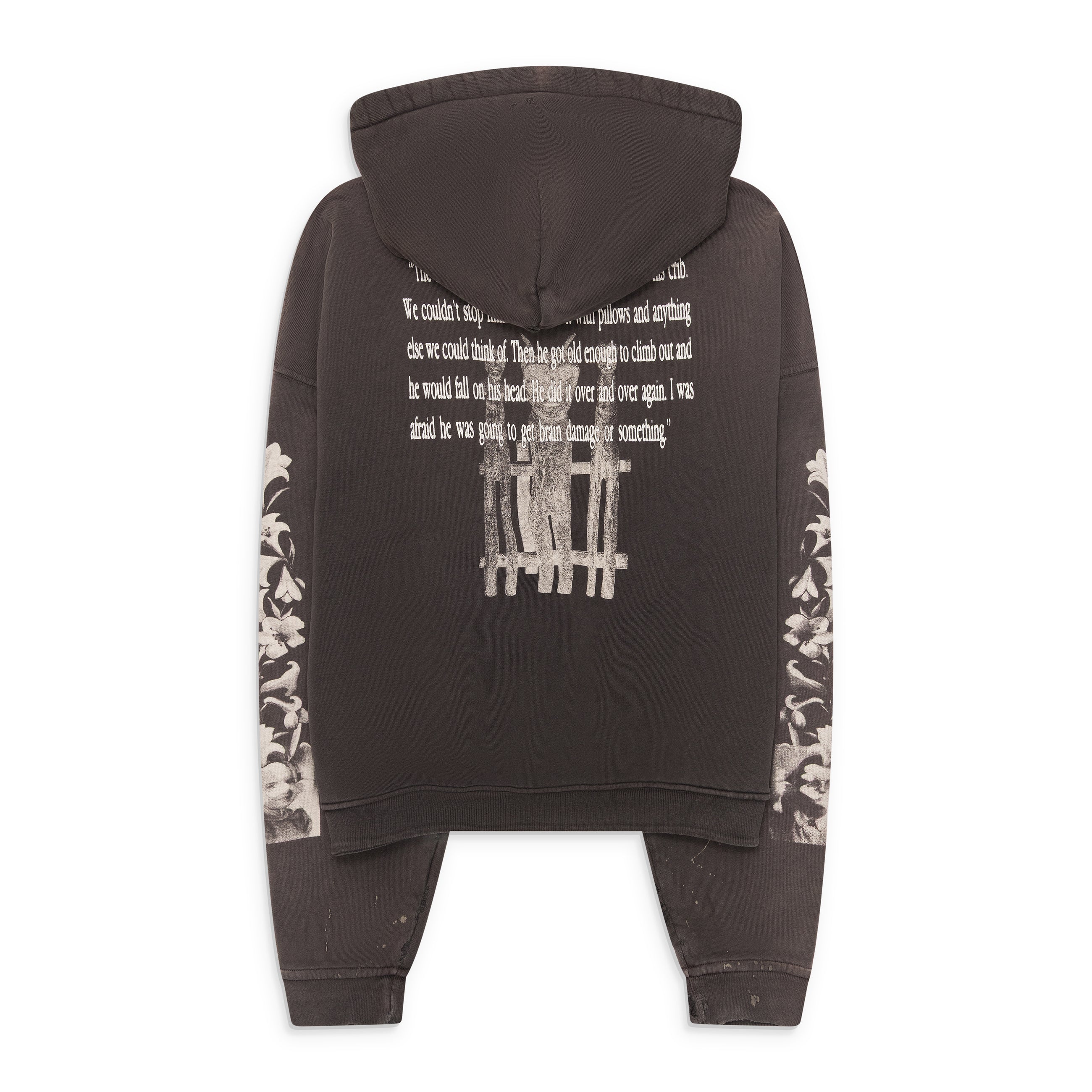 Enfants Riches Deprimes Head Against The Bars Hoodie Black