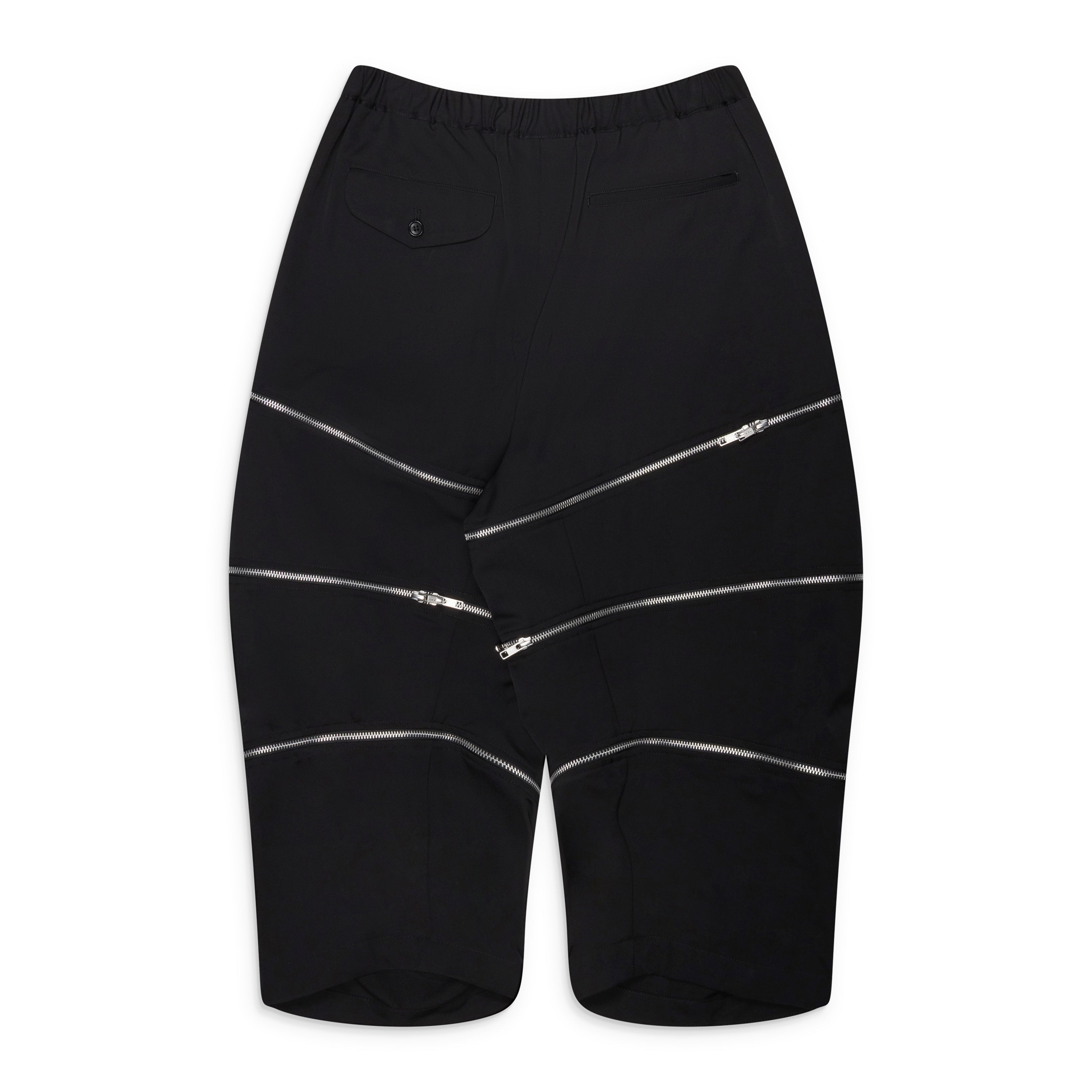Comme Des Garcons Black Black Drawstring Zip Trousers – ESSXNYC
