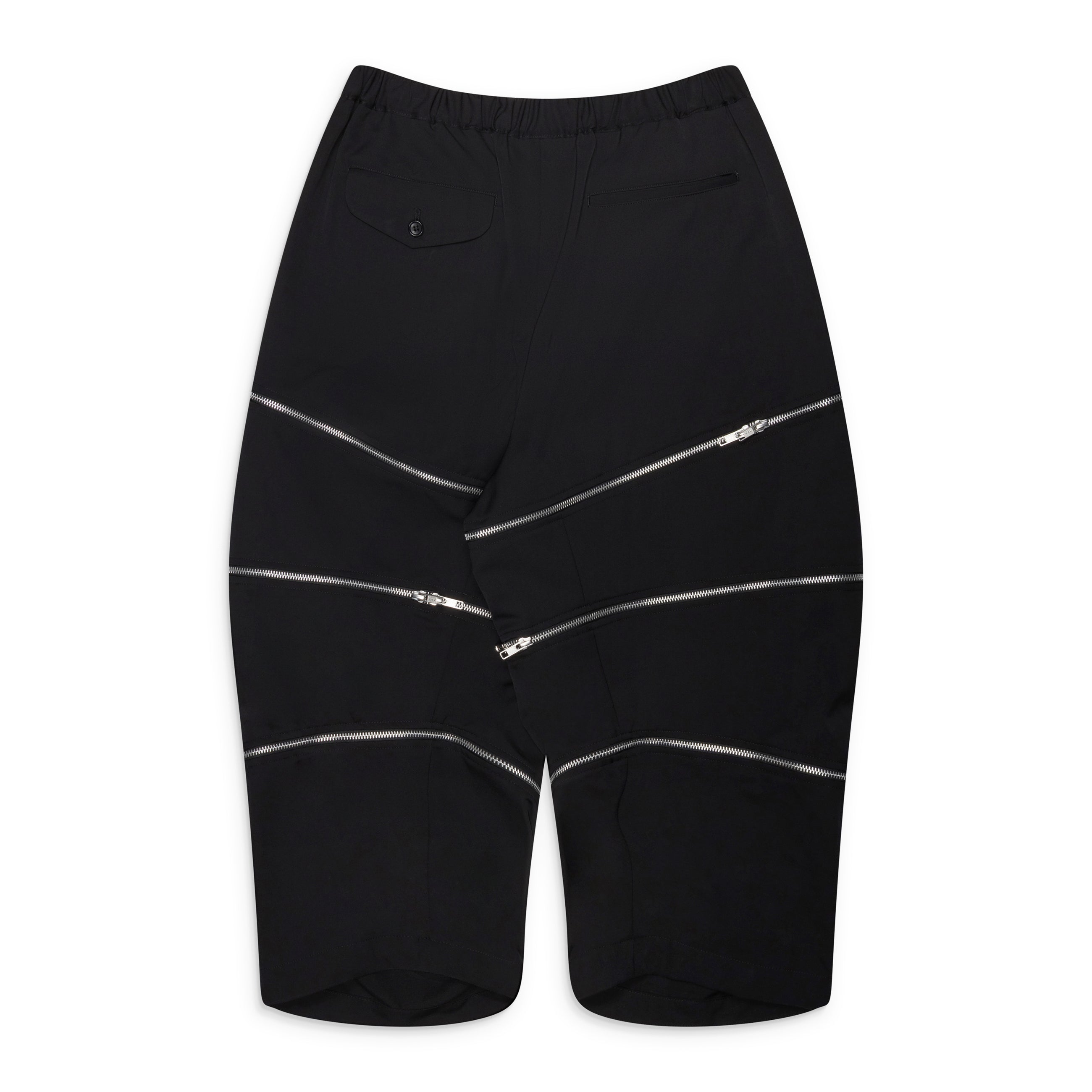 Comme Des Garcons Black Black Drawstring Zip Trousers