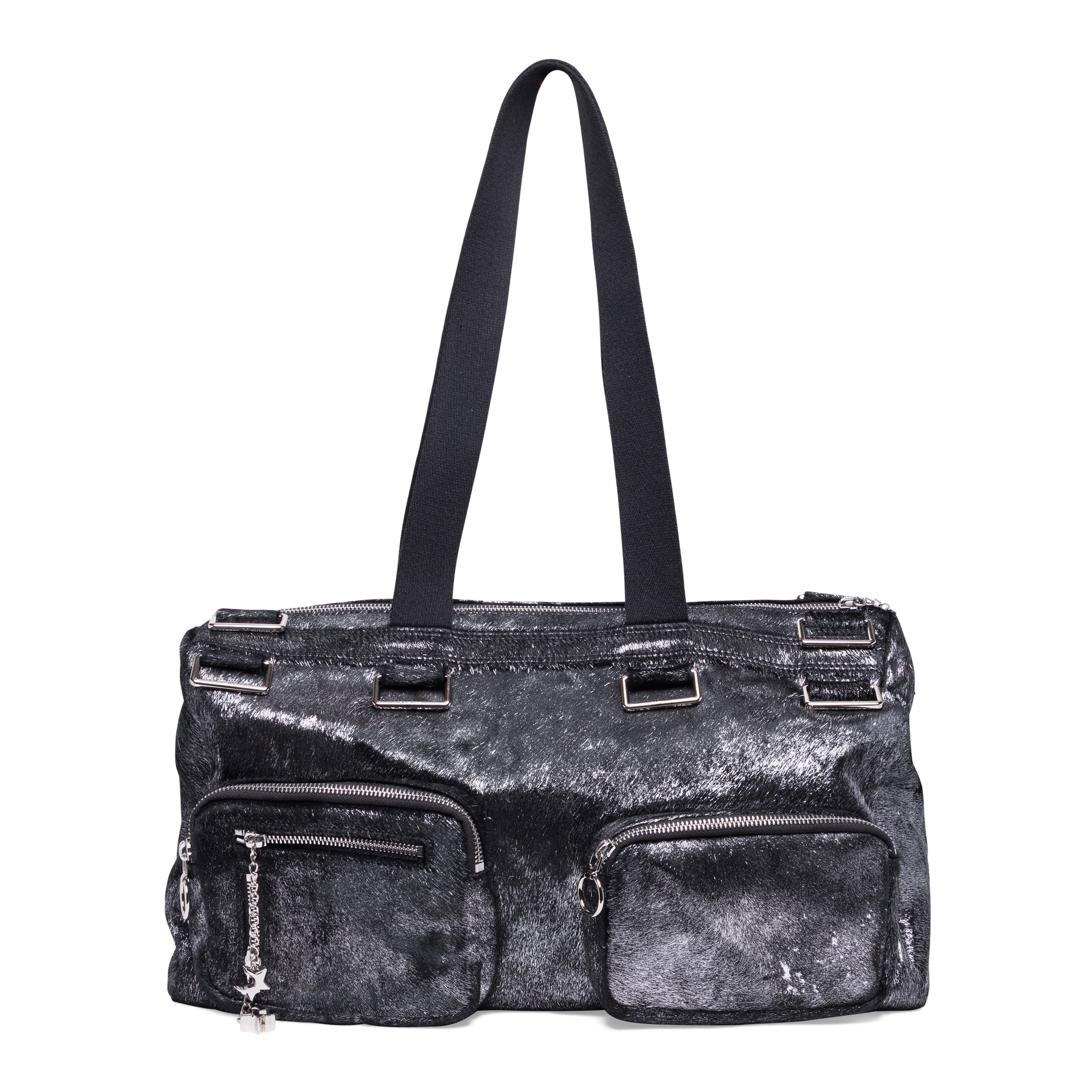 Cleioner Du'Bois Duffle Bag Metallic Ponyhair