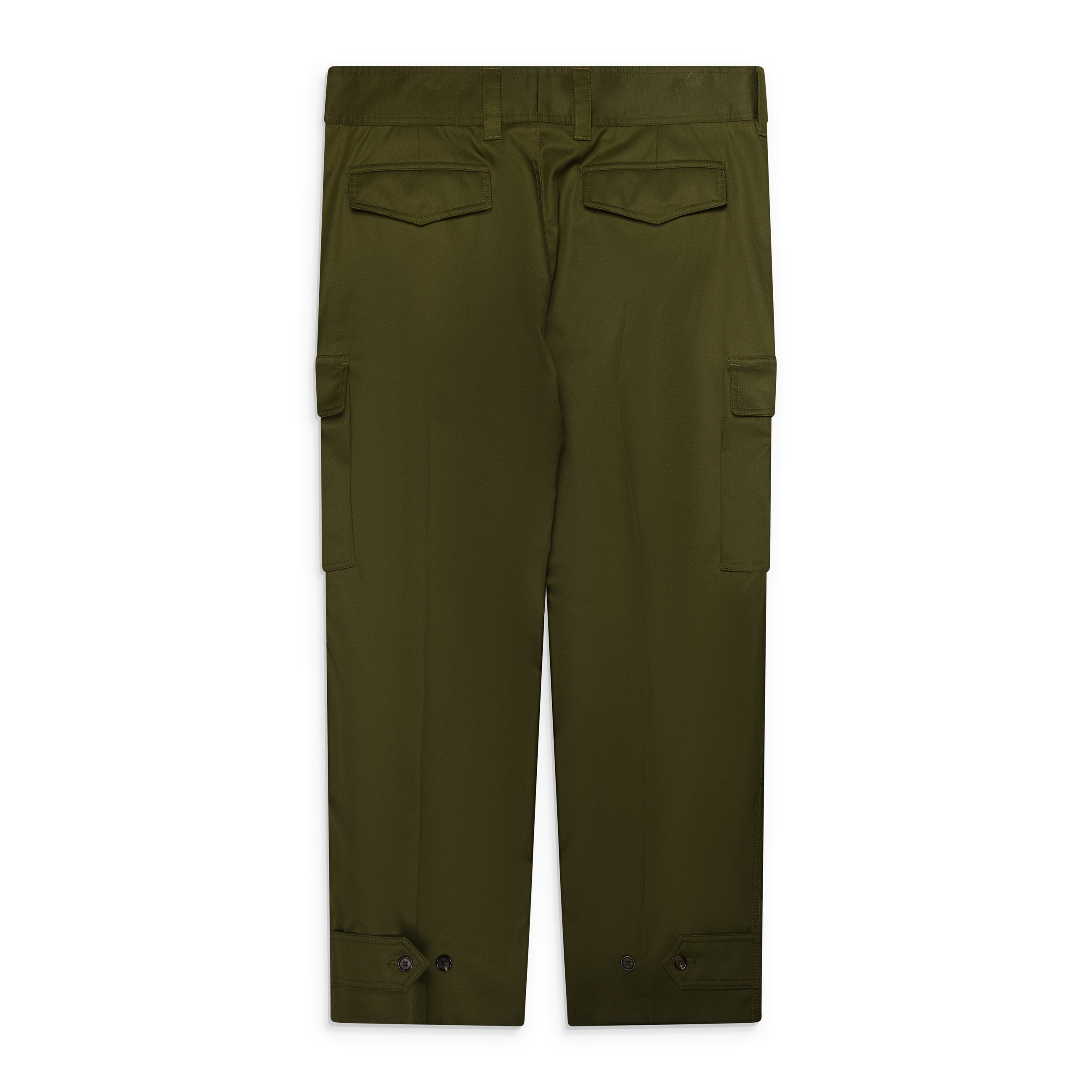 McQueen Straight Leg Cargo Pants Khaki Green