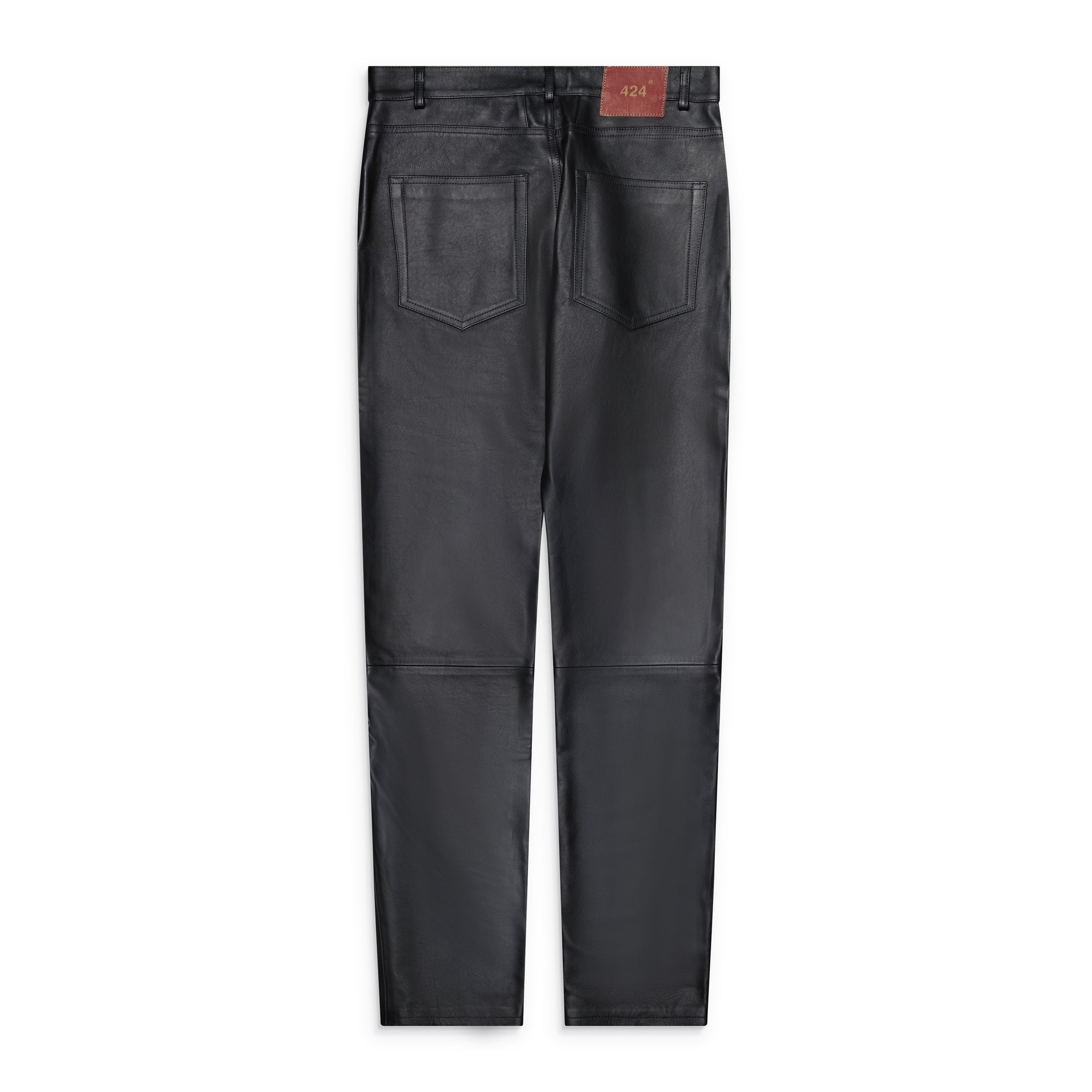 424 Skinny Leather Pant Black