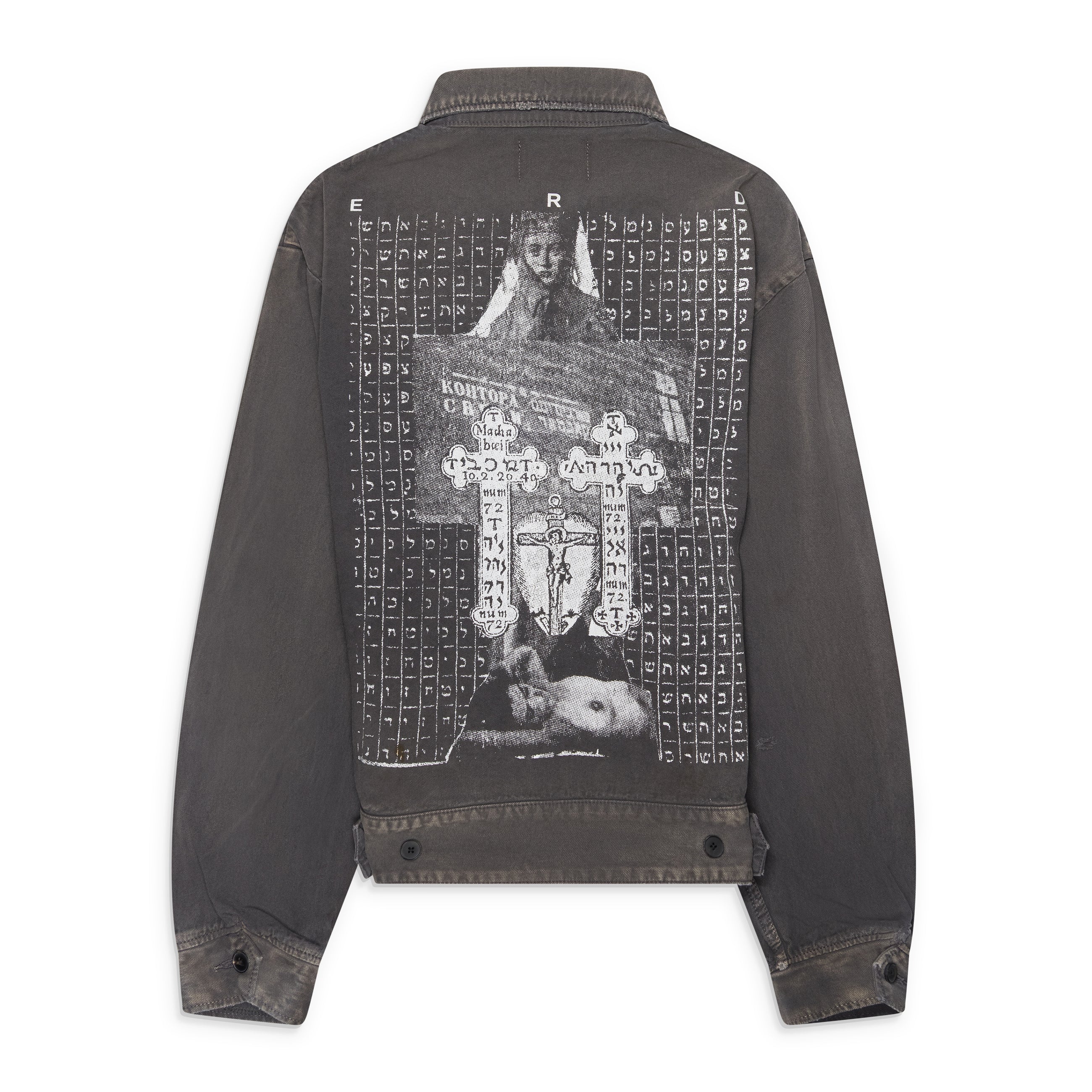 Enfants Riches Deprimes Grey Hebrew Mechanics Jacket