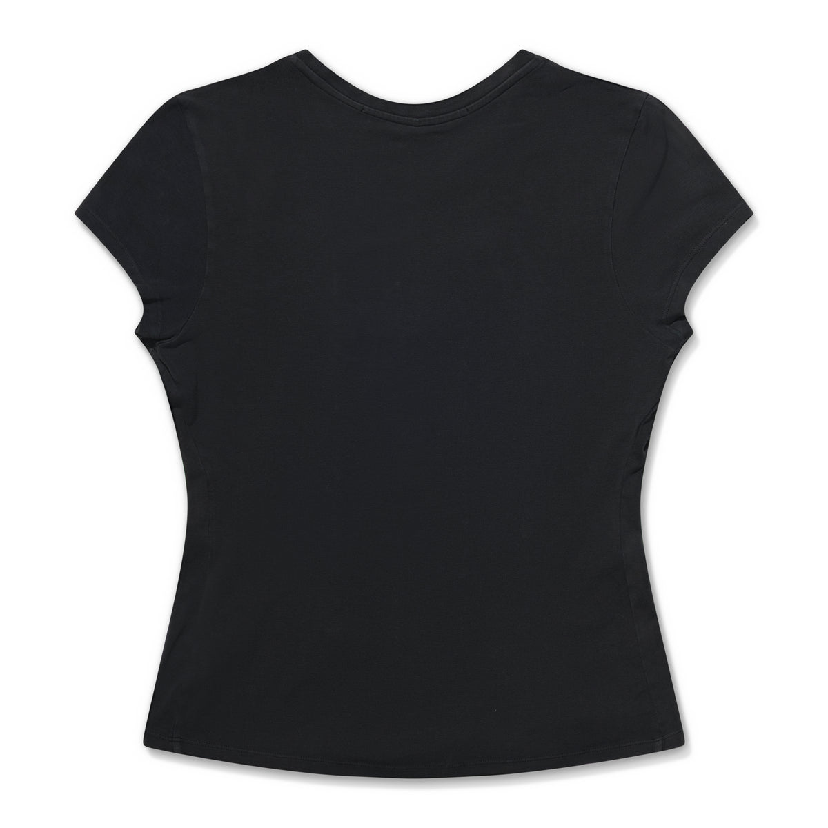 Alexander Wang Fitted Ss Tee W/ Hotfix Card Graphic Black