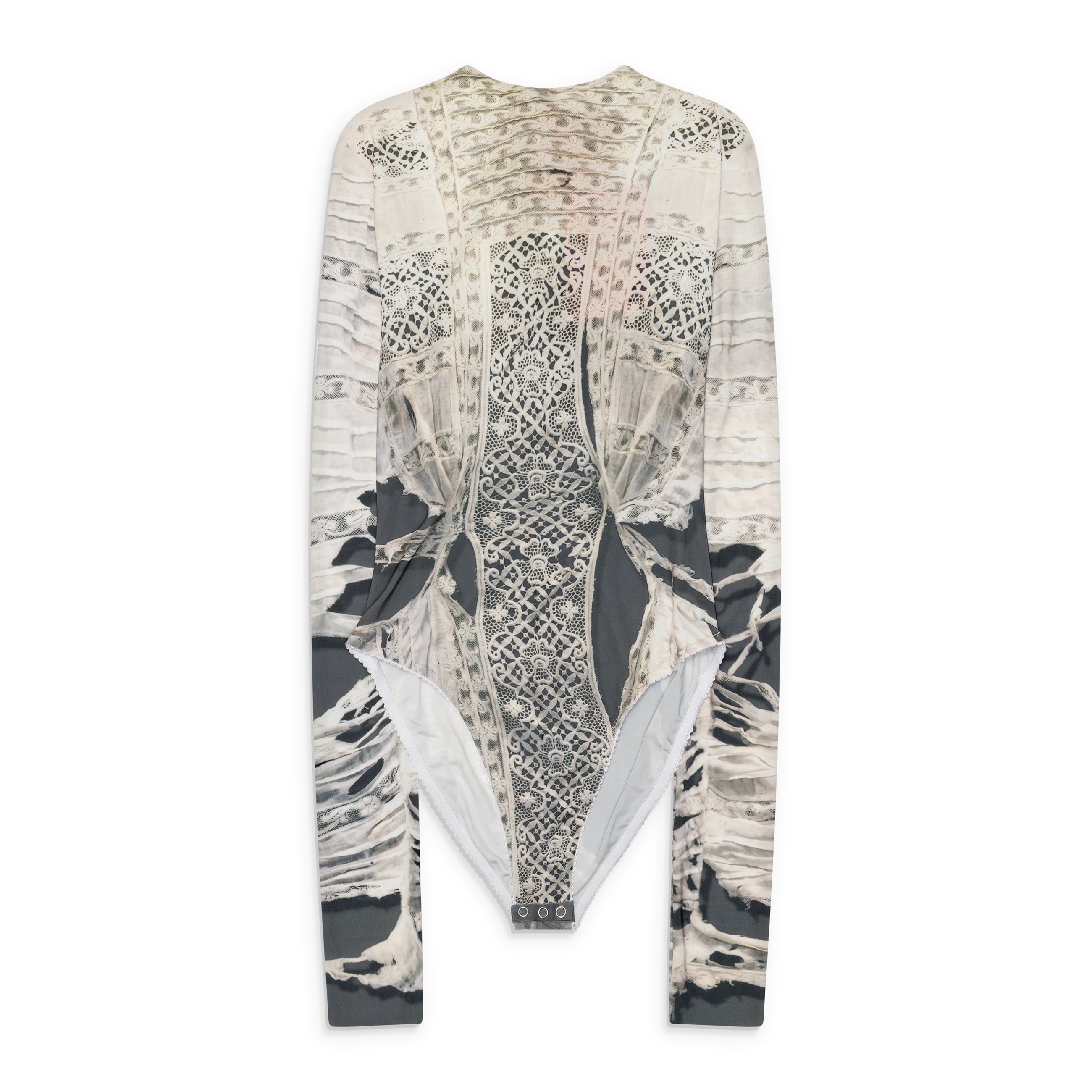 Dilara Findikoglu Past Edges Bodysuit Grey Print
