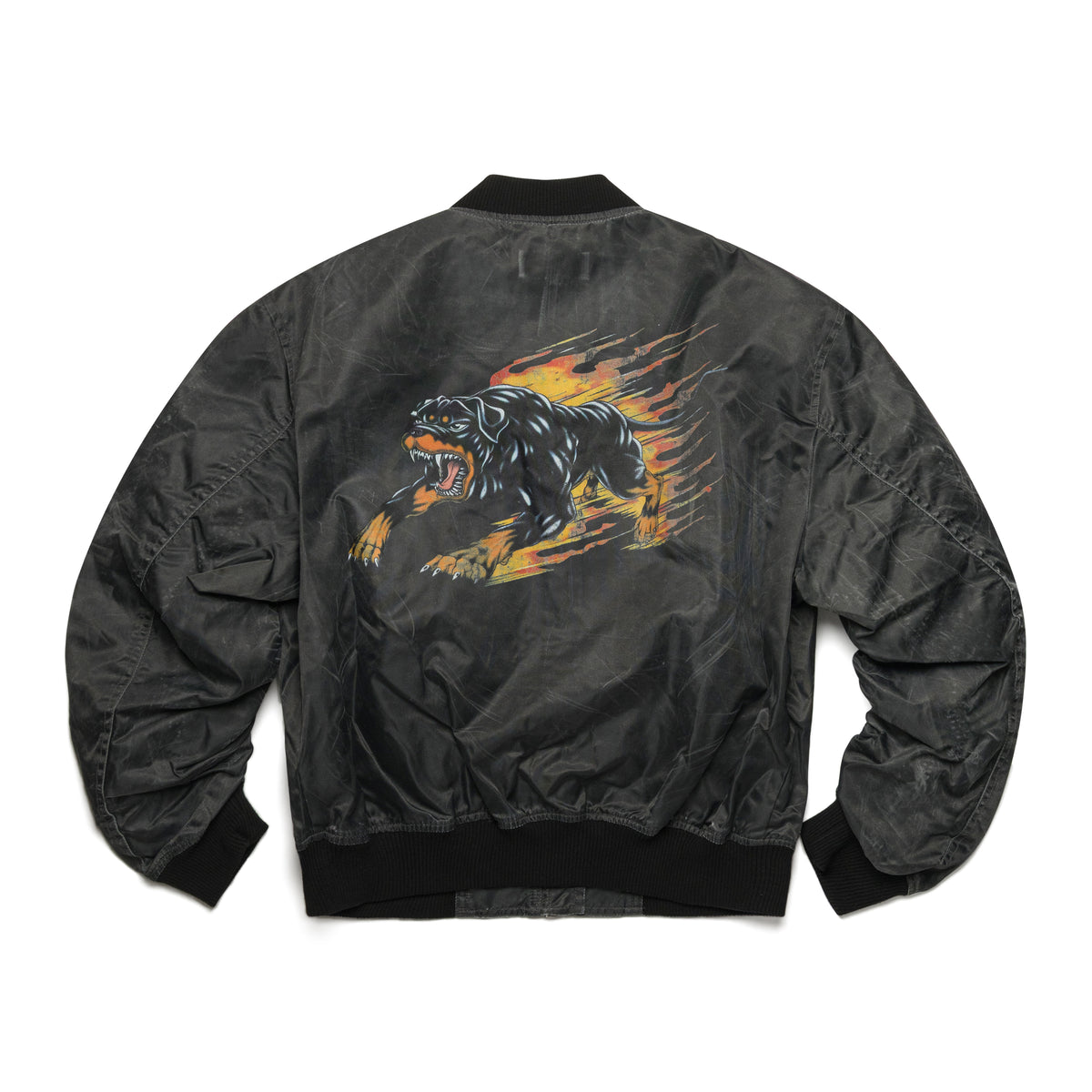 Thug Club Jamong Two Tone Washed Ma-1 Jacket Black