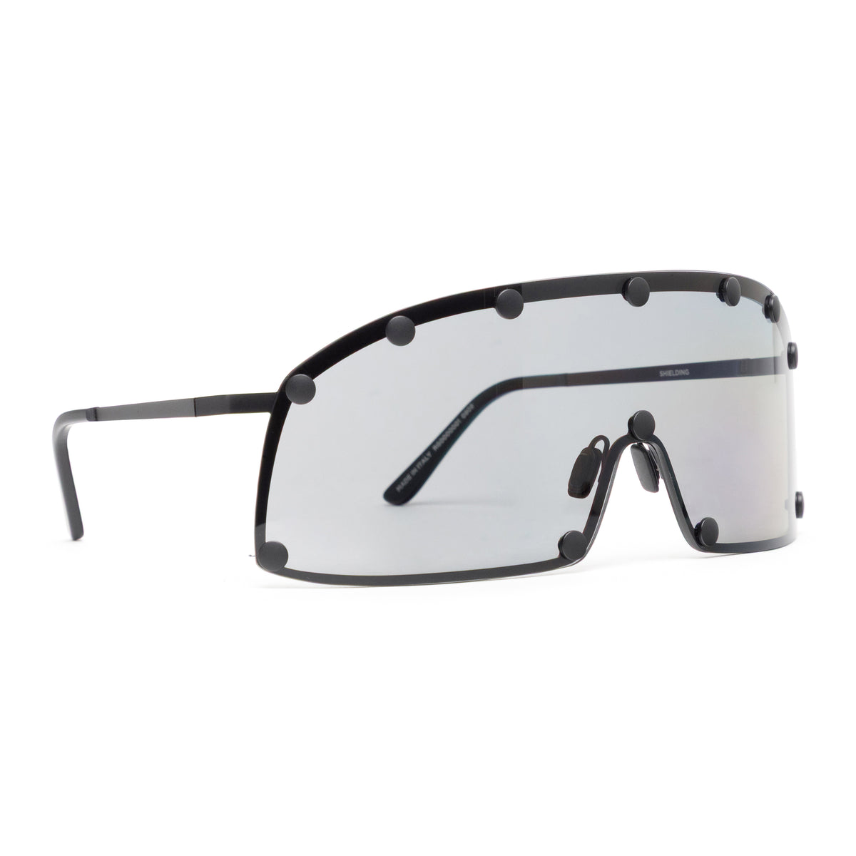 Rick Owens DRKSHDW Sunglasses Shielding Black Temple/Black Lens