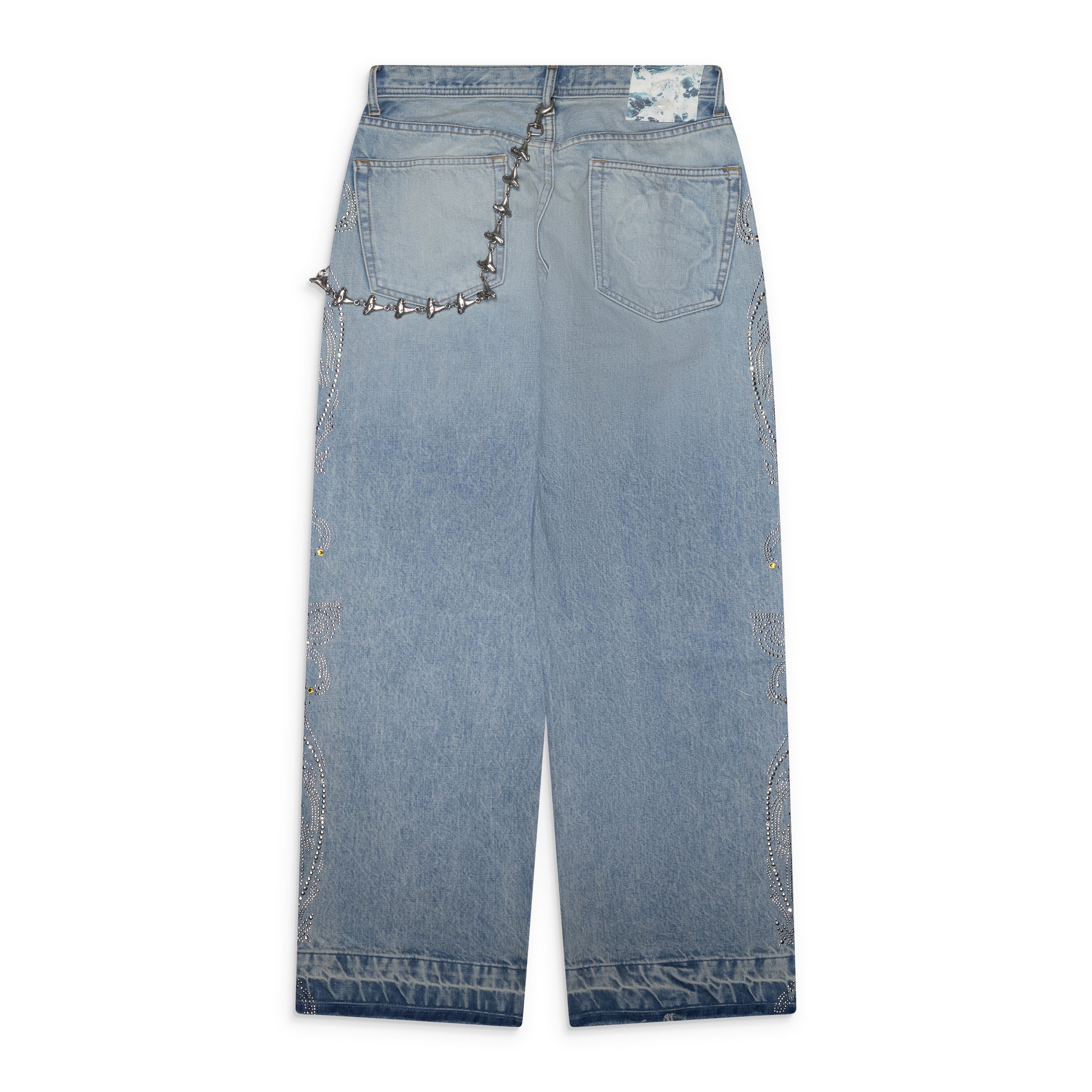 Ercole Studio Embellished Denim Jeans Blue