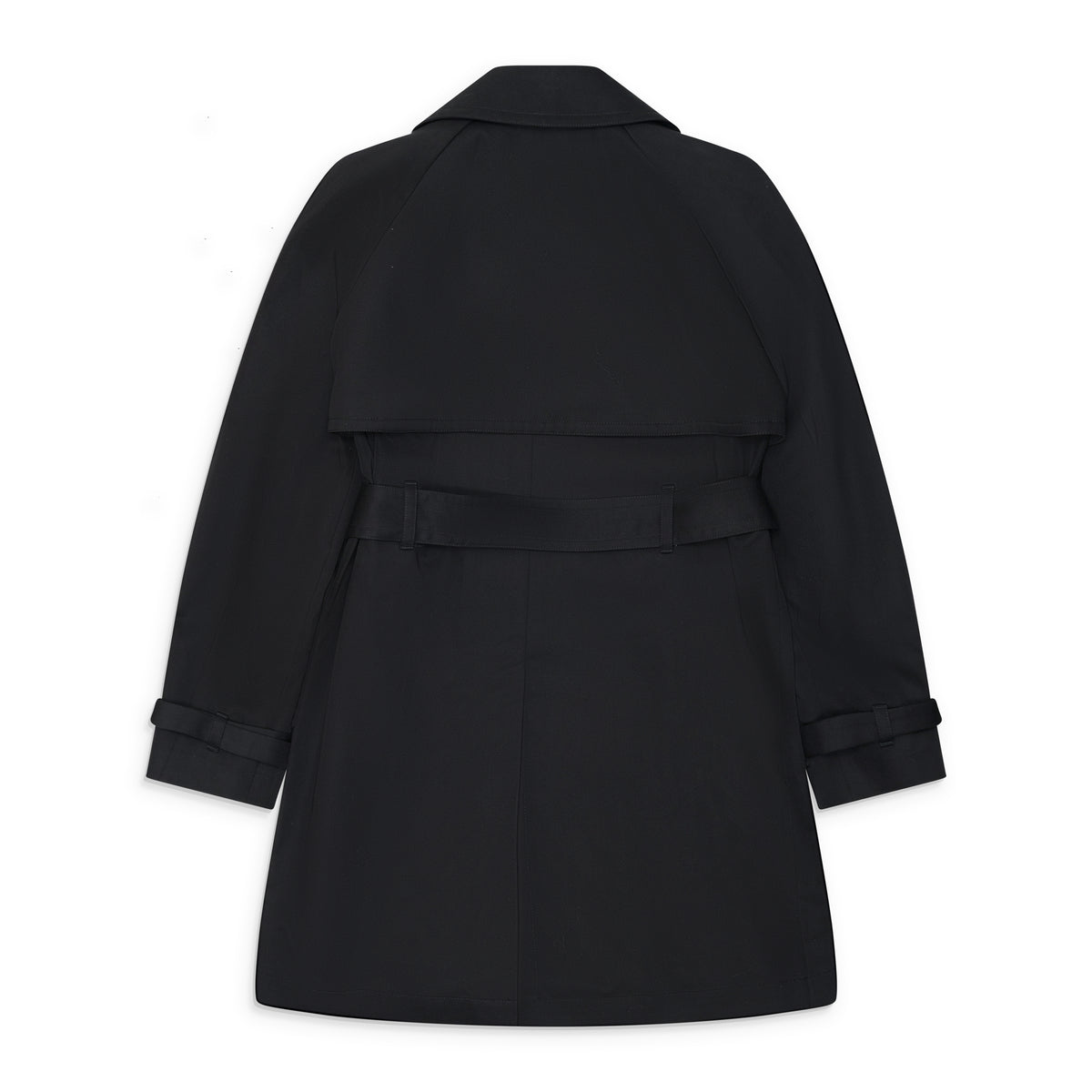 Ann Demeulemeester Reppa Fluid Draped Trench Black