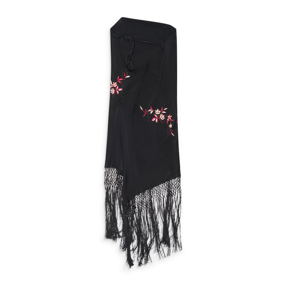 Conner Ives Piano Shawl Mini Dress Black/Pink