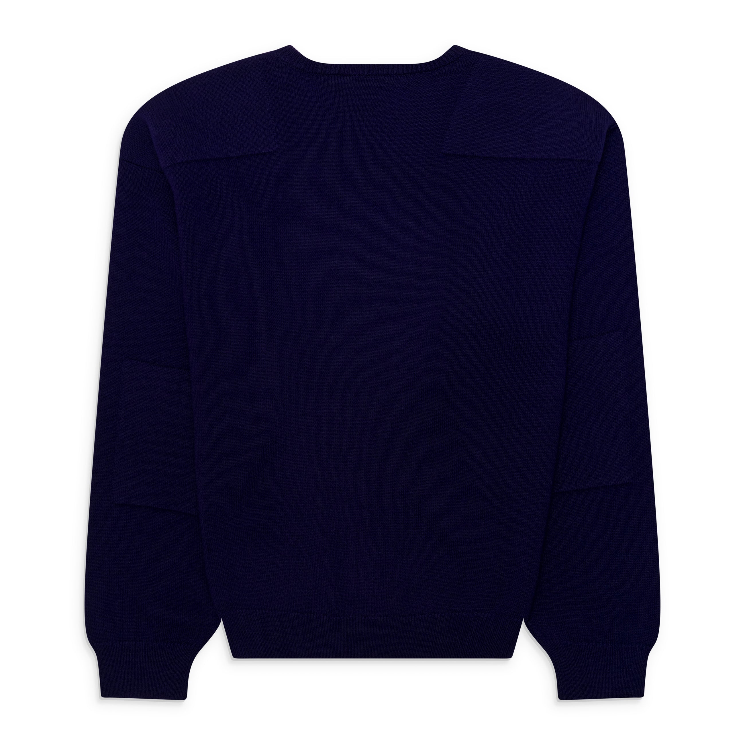 Jil Sander V-Neck Padded Jumper Violet Indigo