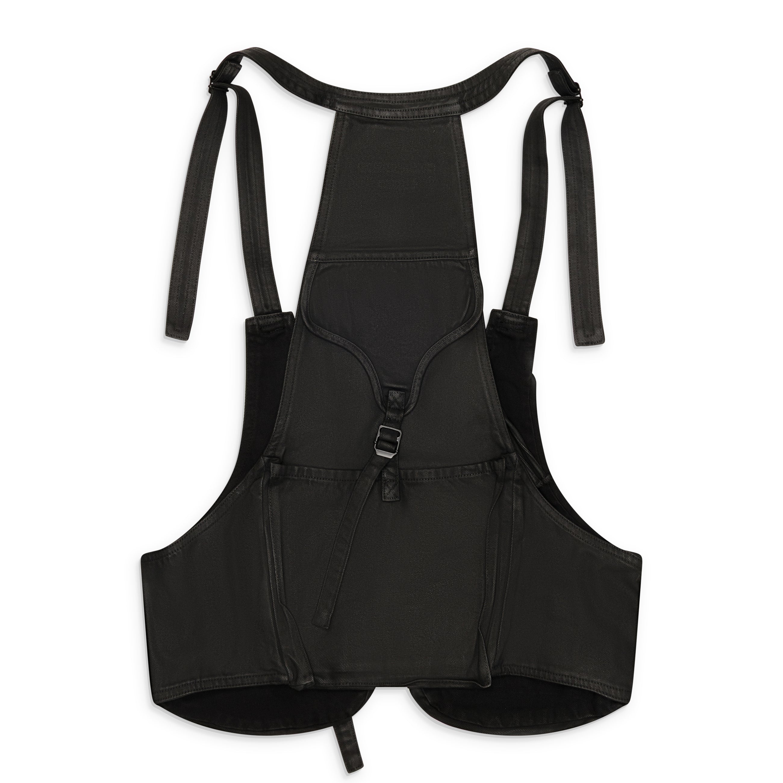 Troubled Waters Waxed Utility Vest Black