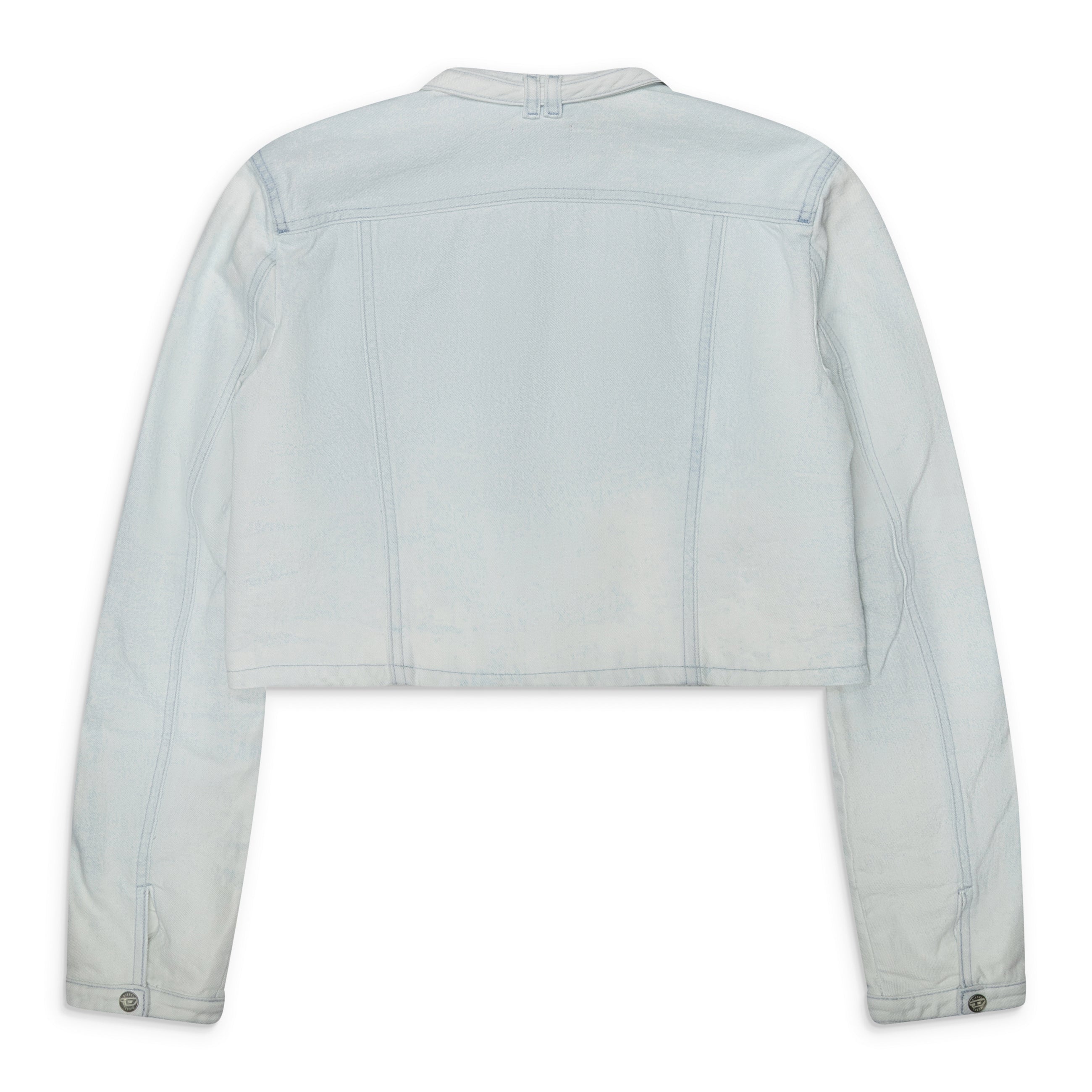 Diesel Cropped Denim Jacket Blue