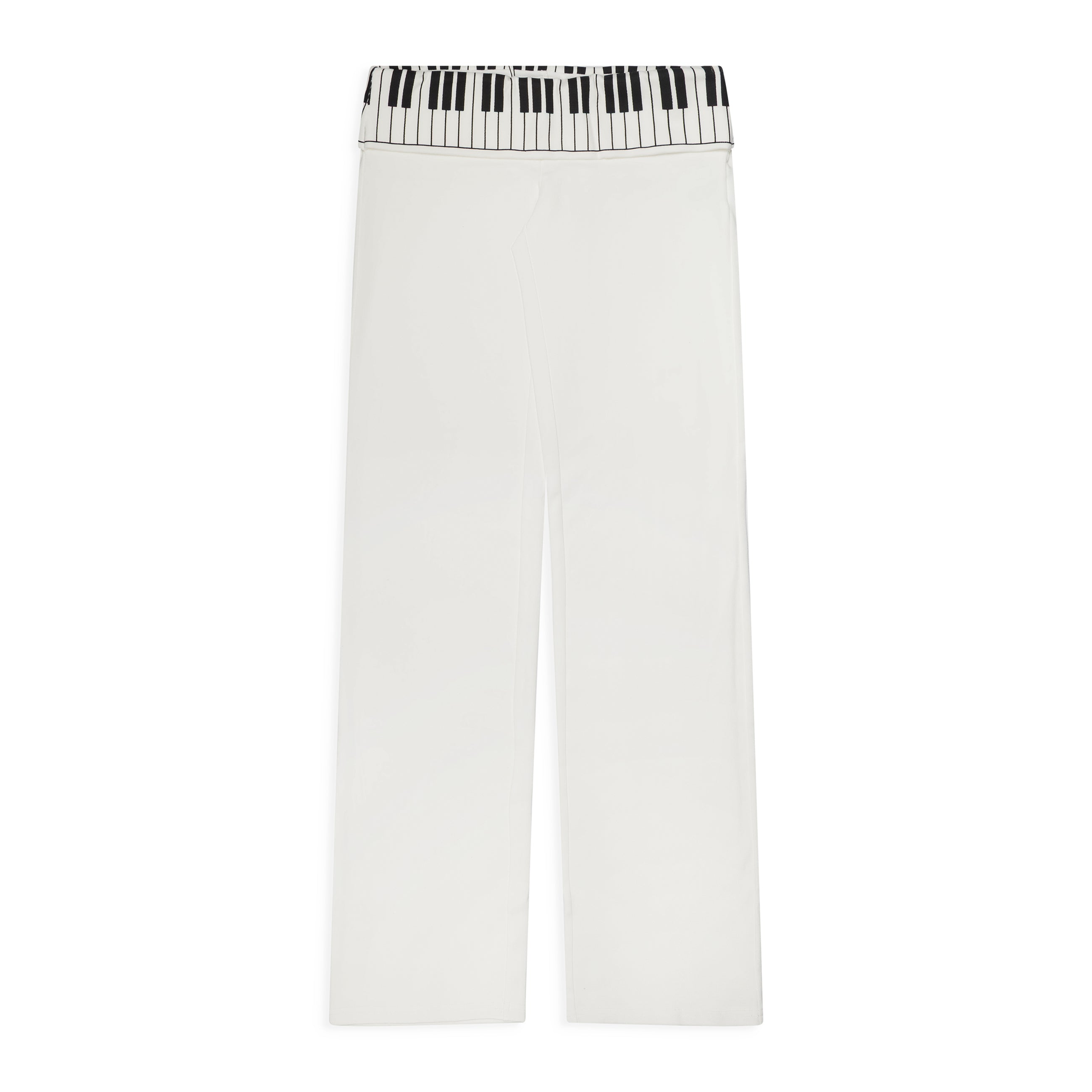 Praying Piano Key Lounge Pants White