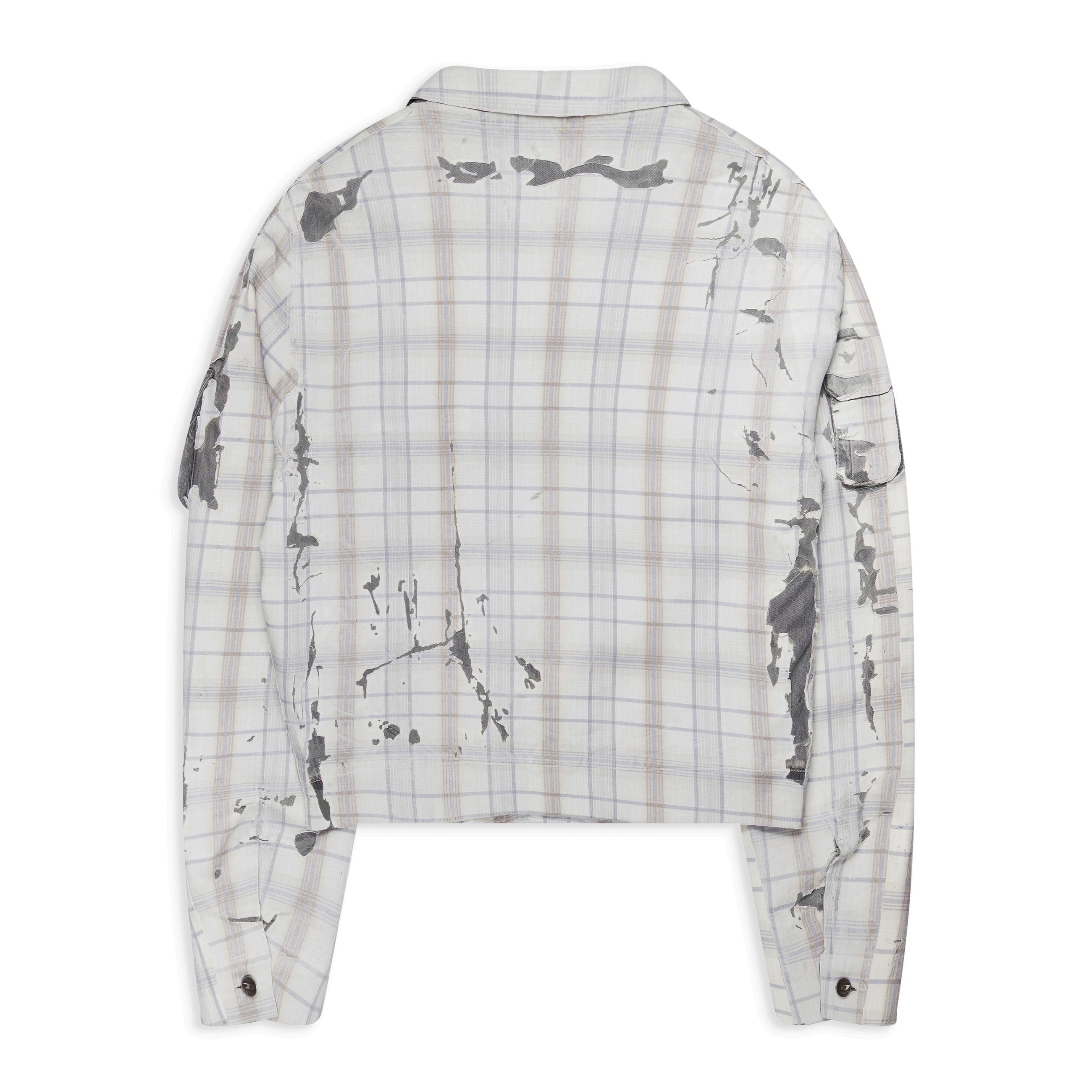 Diesel White Peel Off Denim Jacket