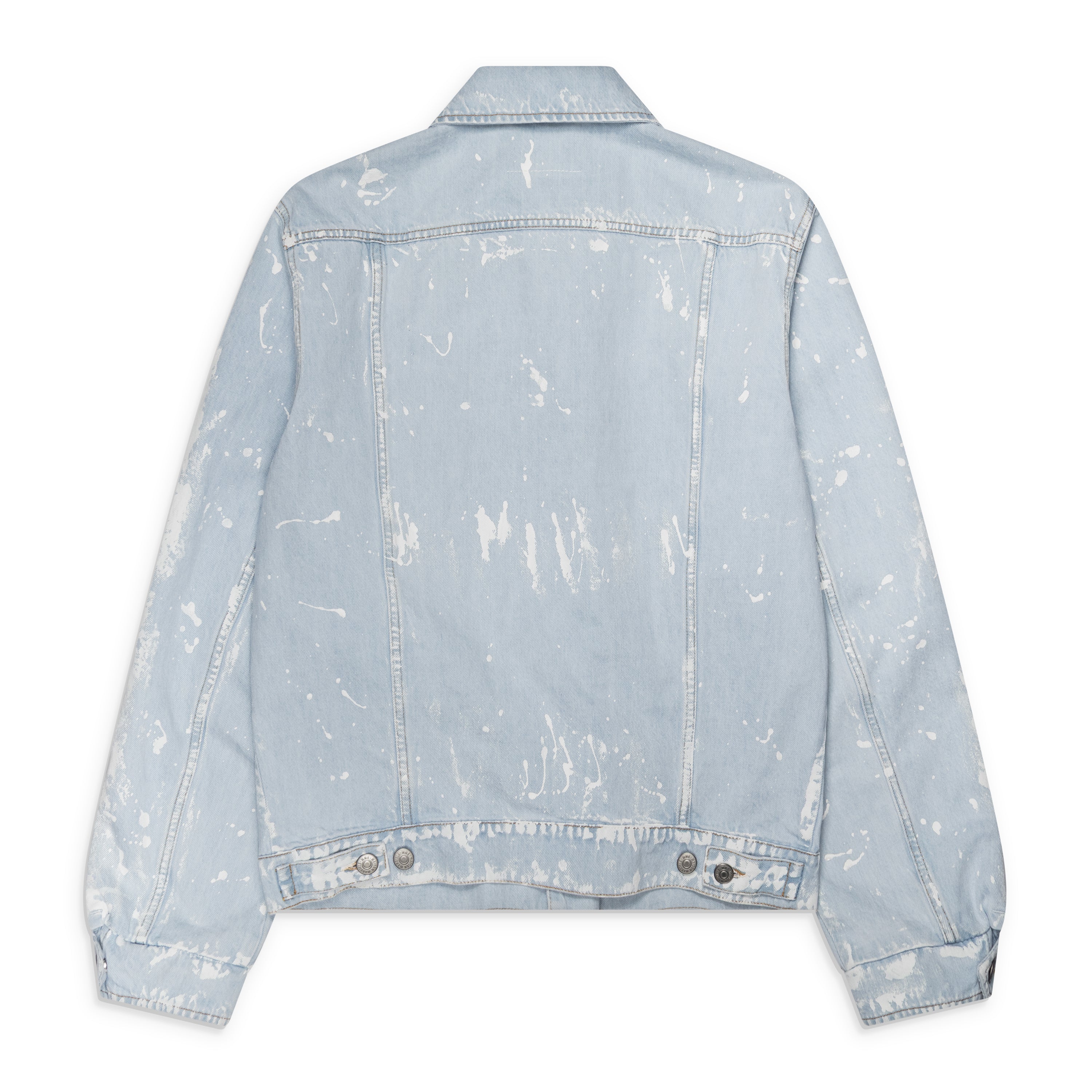 MM6 Maison Margiela Paint Splatter Denim Jacket Blue – ESSXNYC