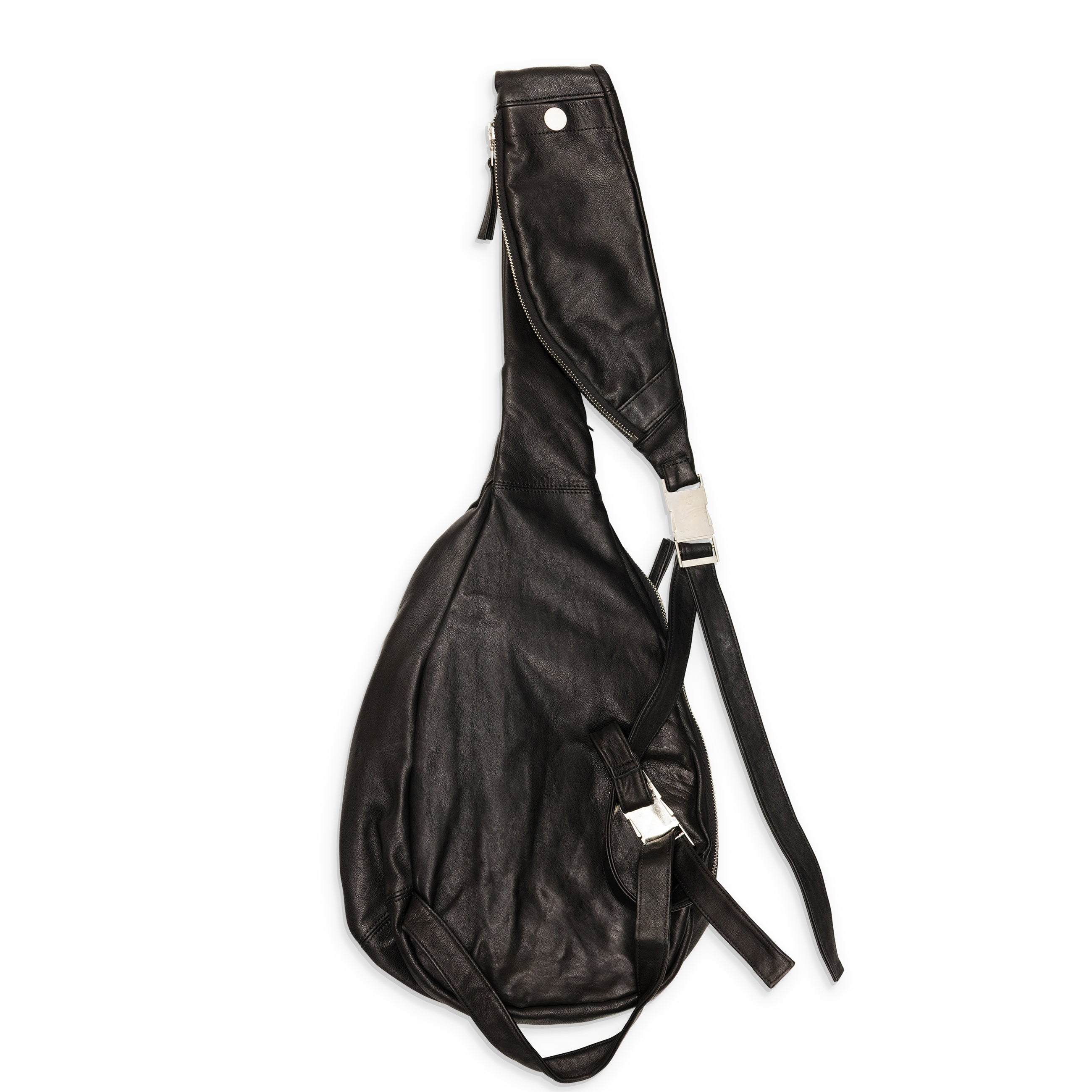 SAN263-1 Black Leather Sling Bag