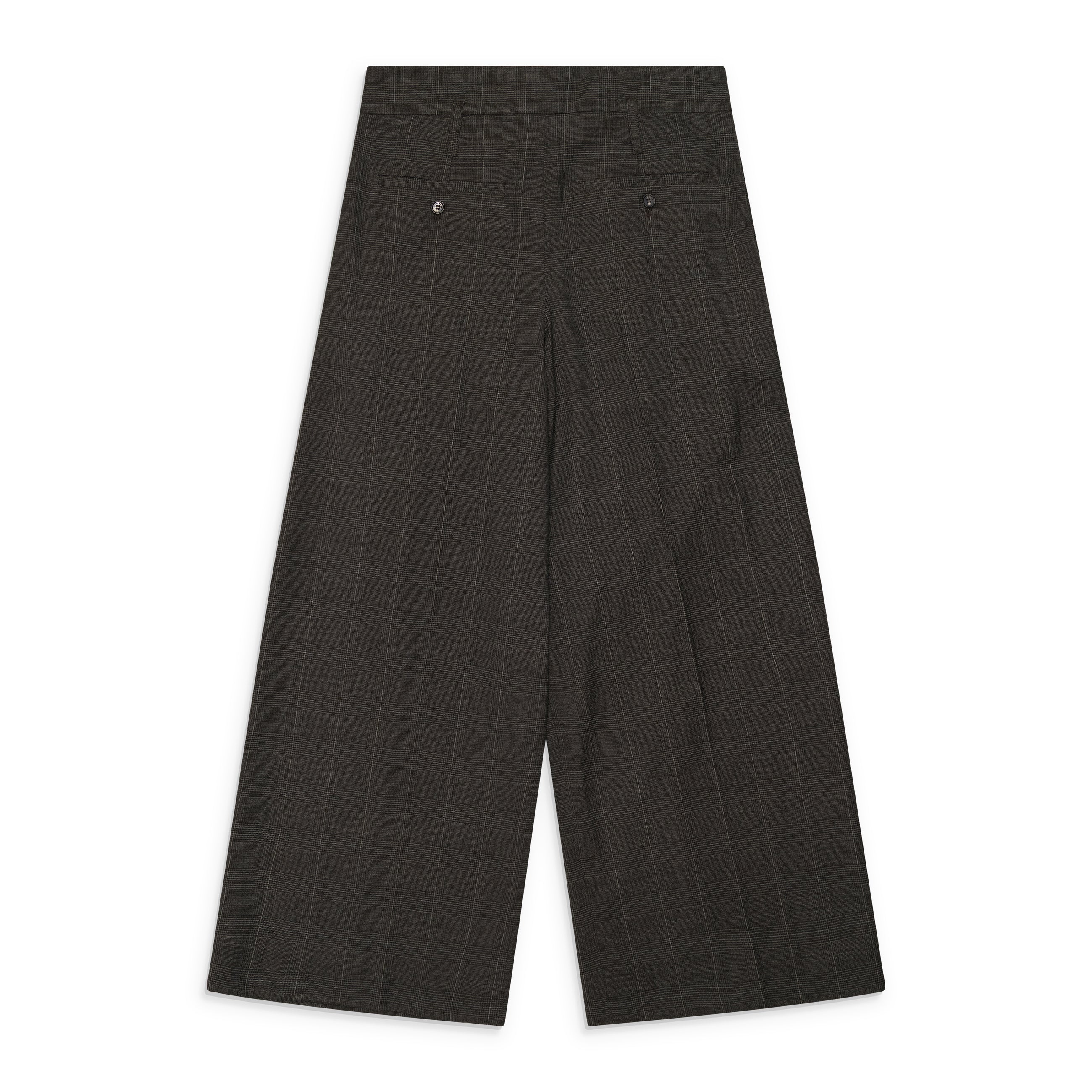 Simone Rocha Peeling Waist Wide Leg Trousers Grey