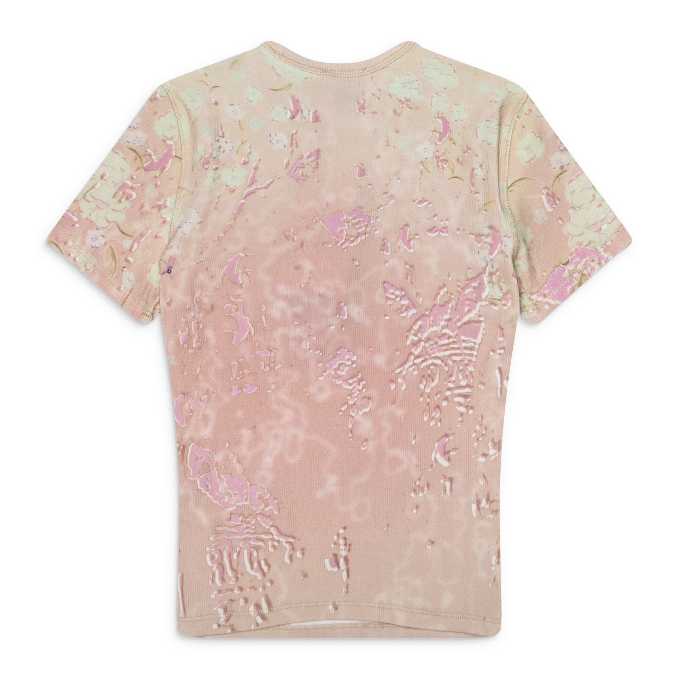 Diesel Rib Jersey T-Shirt Pink