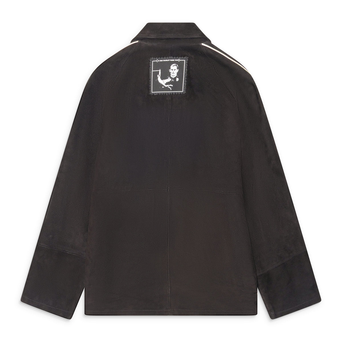 Enfants Riches Deprimes Suede AcadÉMie Jacket Black / Ivory