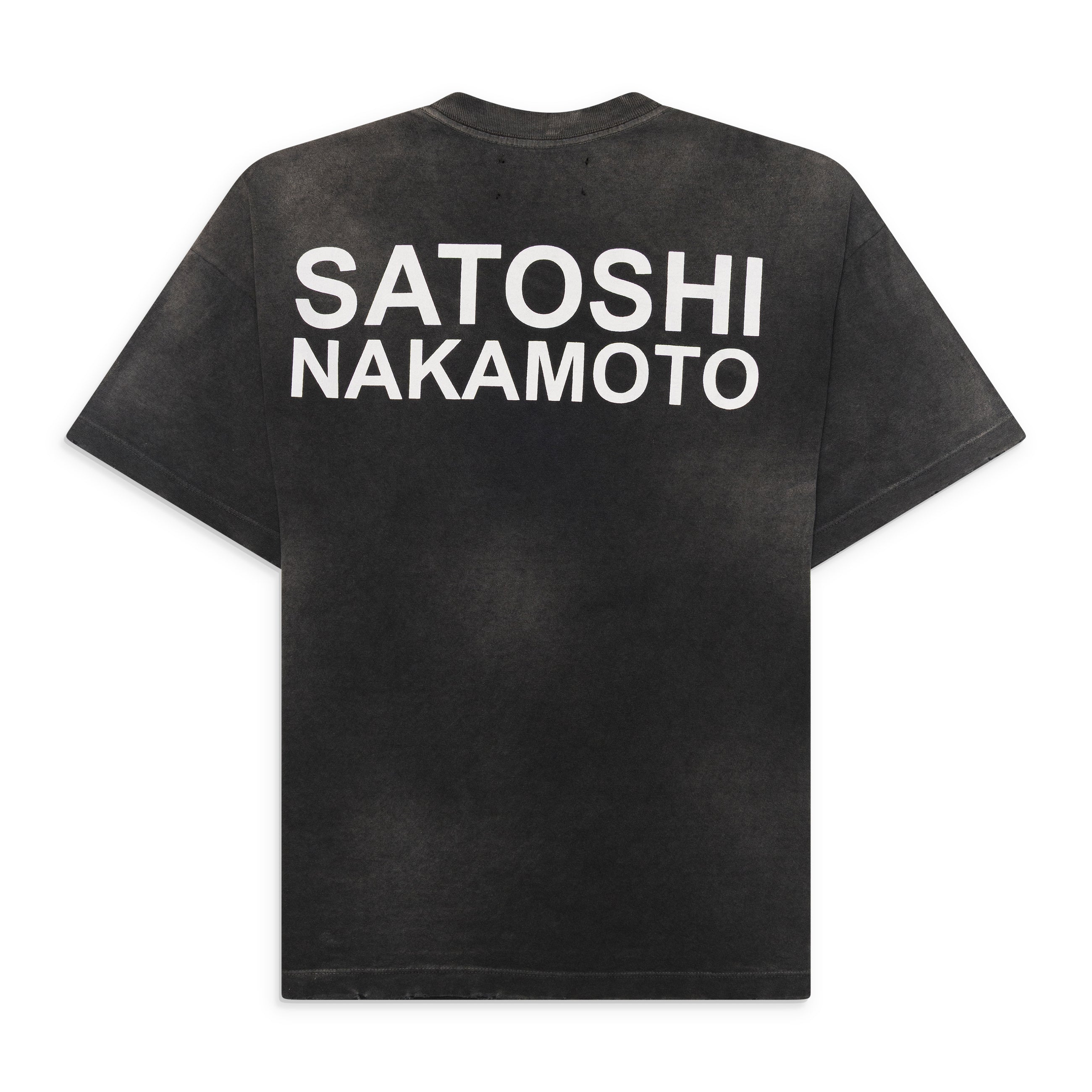 Satoshi Nakamoto Cup Half Full Tee Black