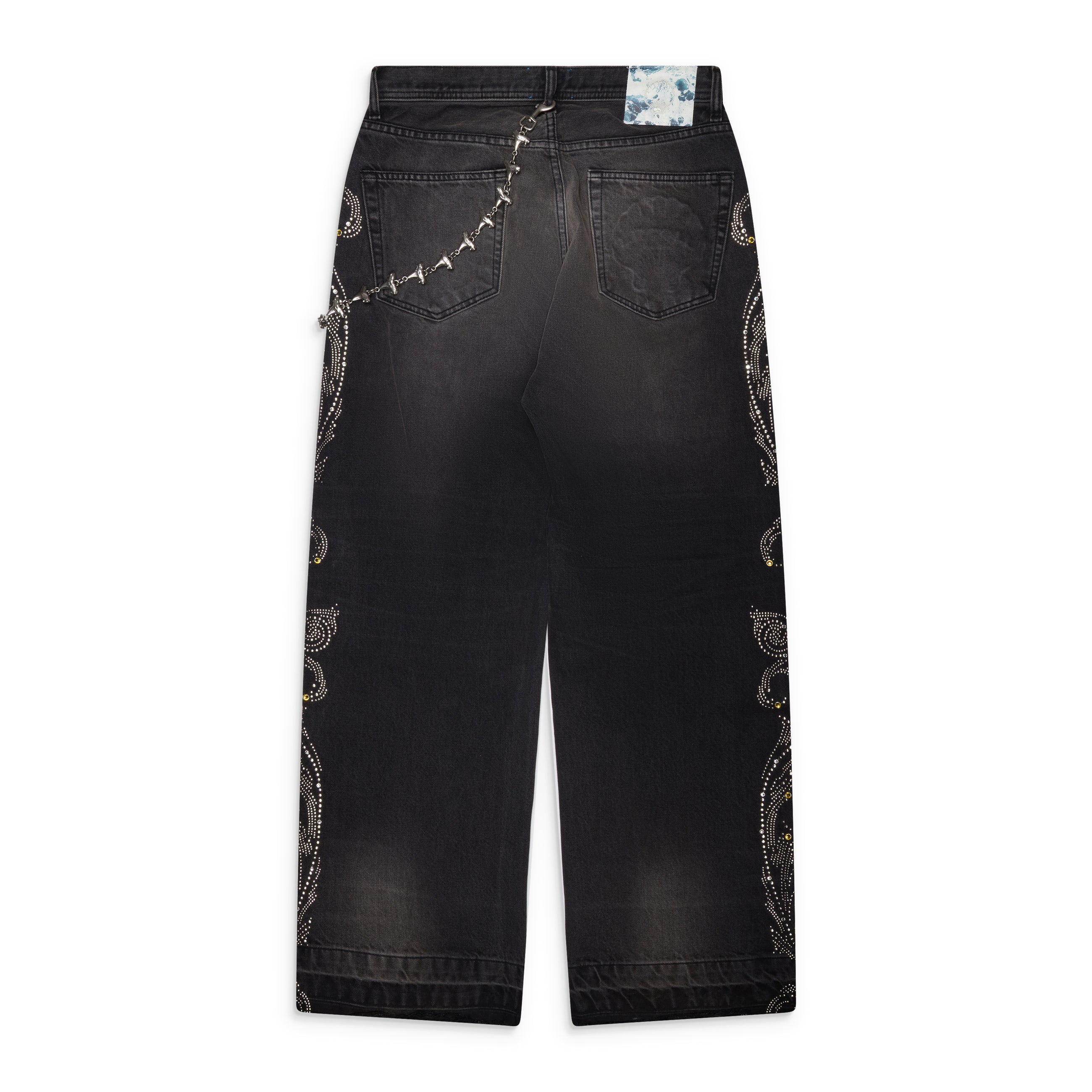 Ercole Studio Chained Denim Jeans Black