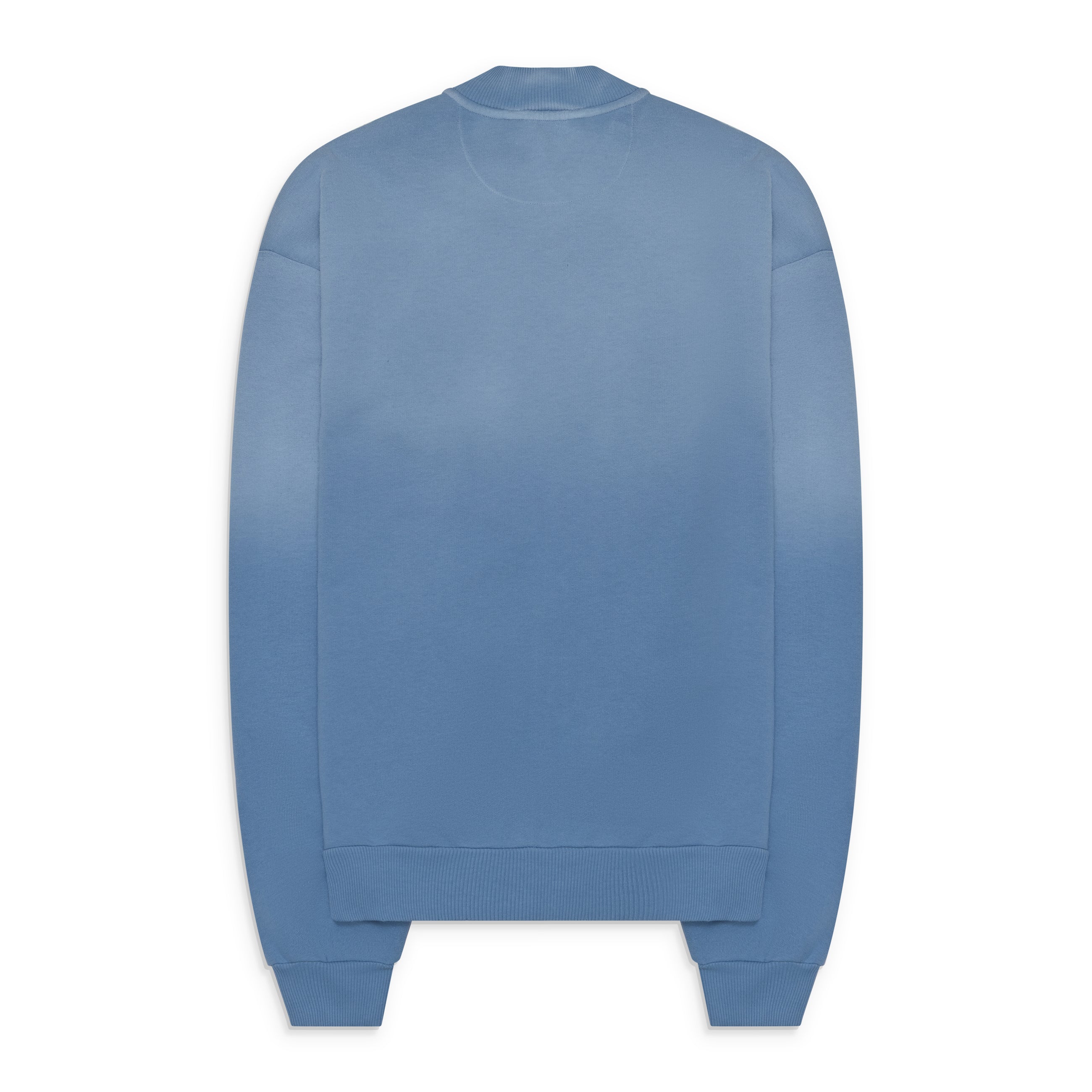 Acne Studios Logo Zip Up Sweatshirt Cornflower Blue