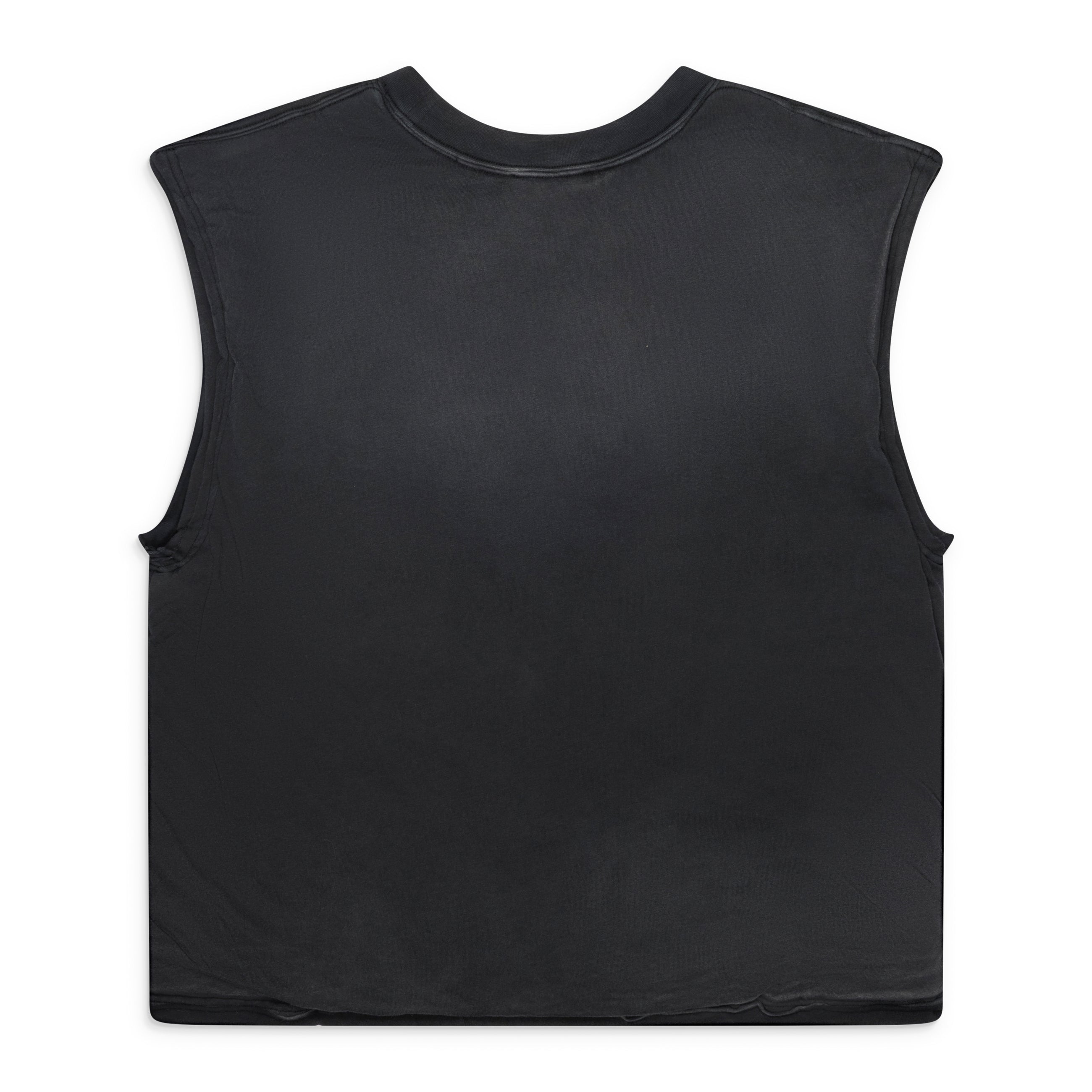 Lu'u Dan Wadded Sleeveless T-Shirt Black