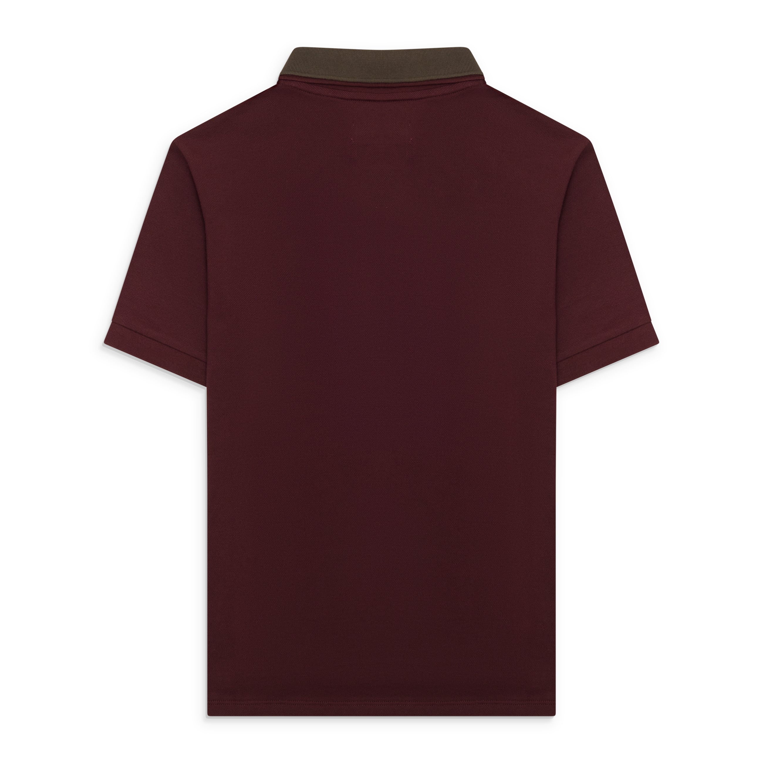 Raimundo Langlois Layered Polo Burgundy