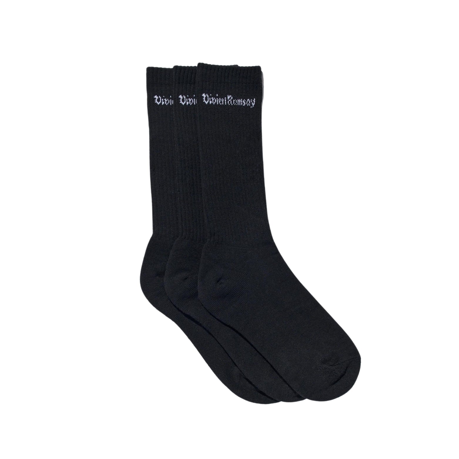 Vivien Ramsay Sports Socks (3 Pack) Black 11428