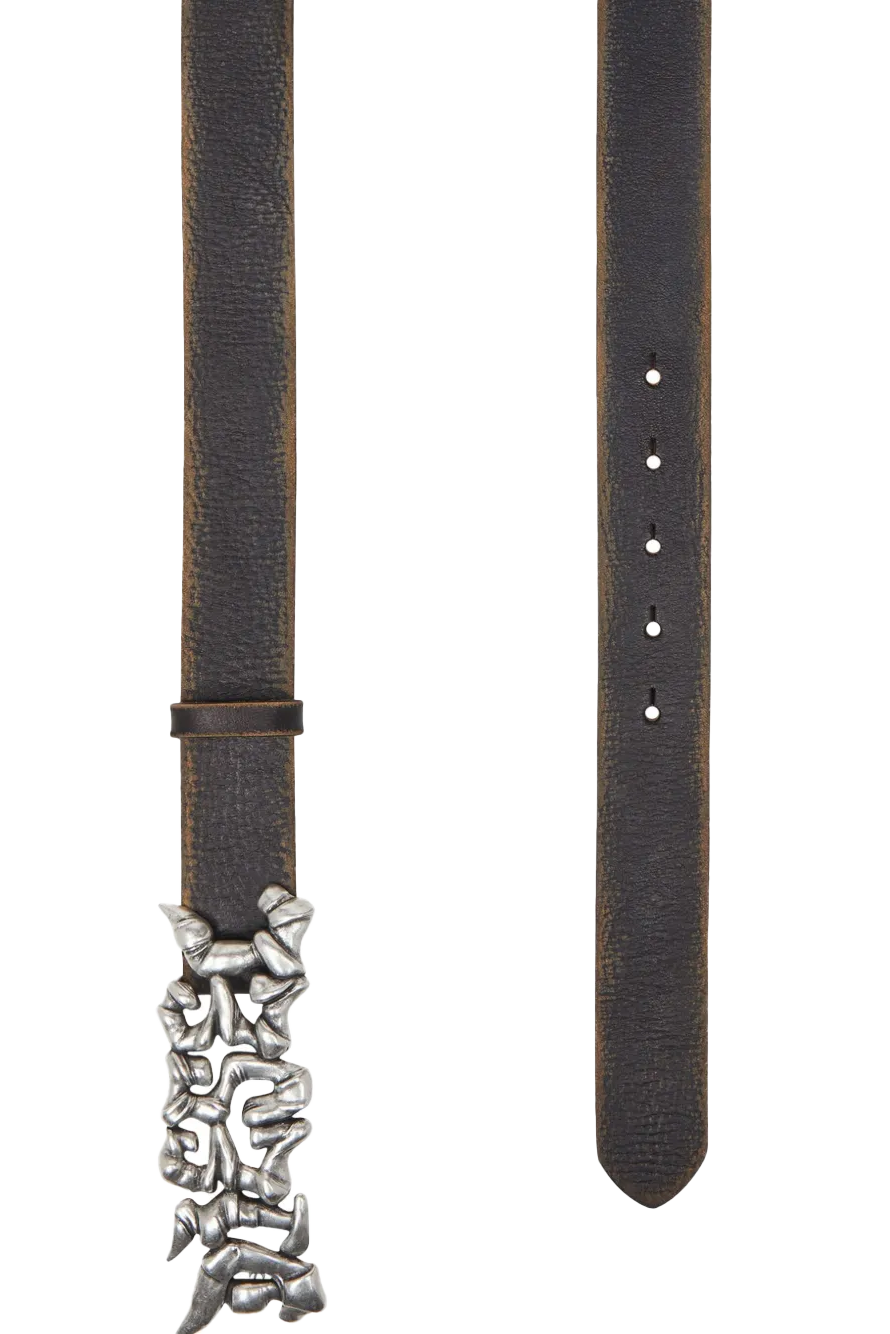 Diesel Diesel Logo B-Graffiti Belt Black