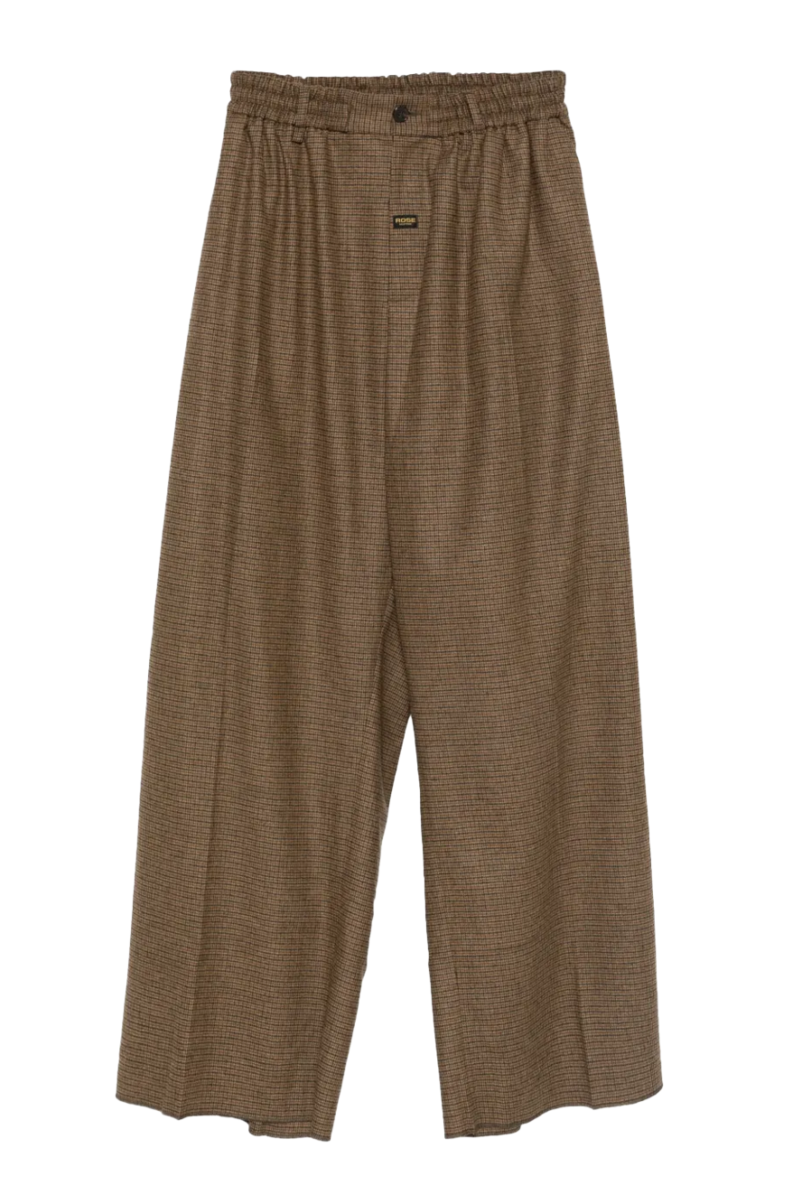 Martine Rose Extreme Wide Leg Tailored Trouser Brown