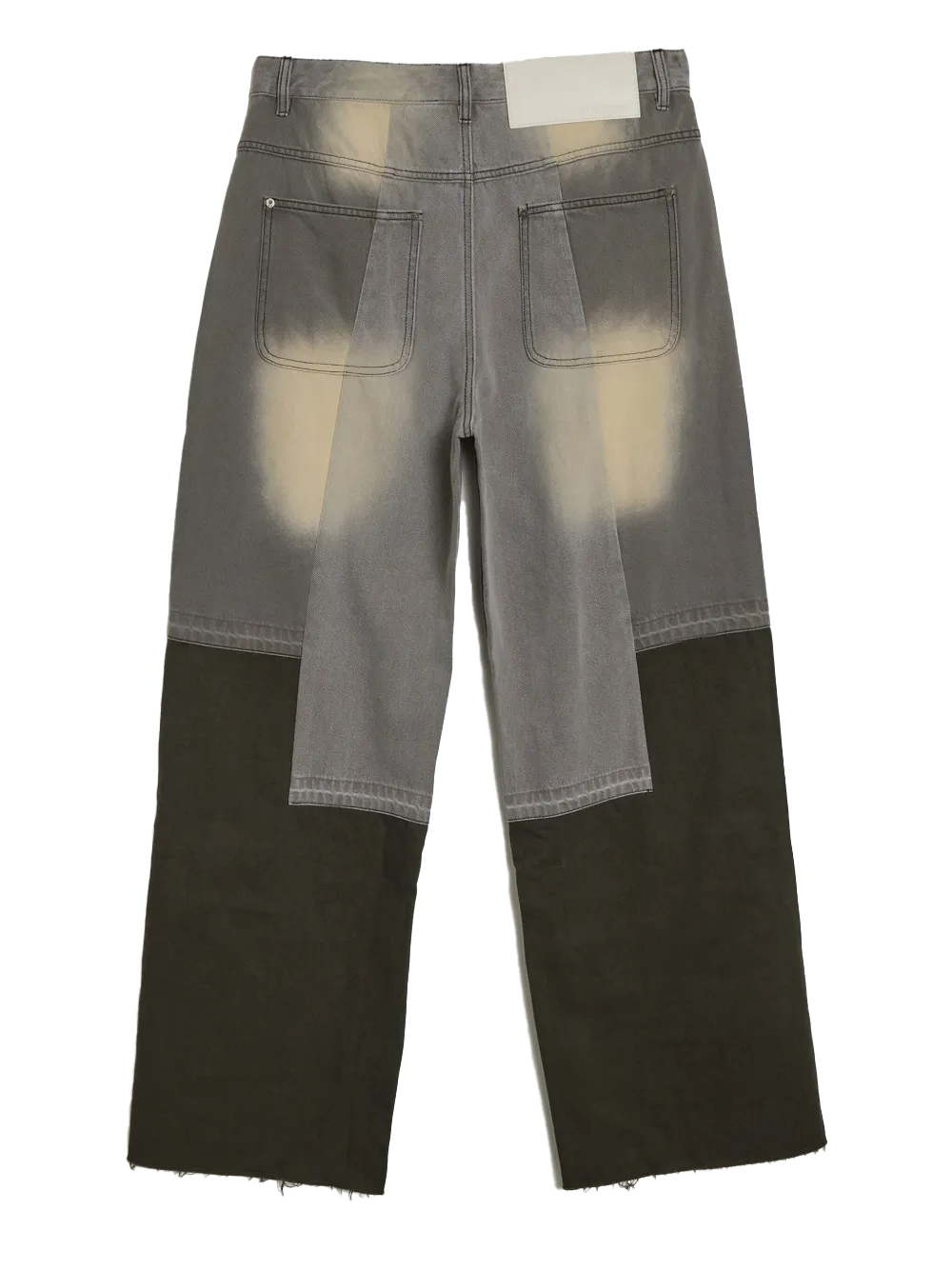 Glass Cypress Gray Paneled Jeans Gray