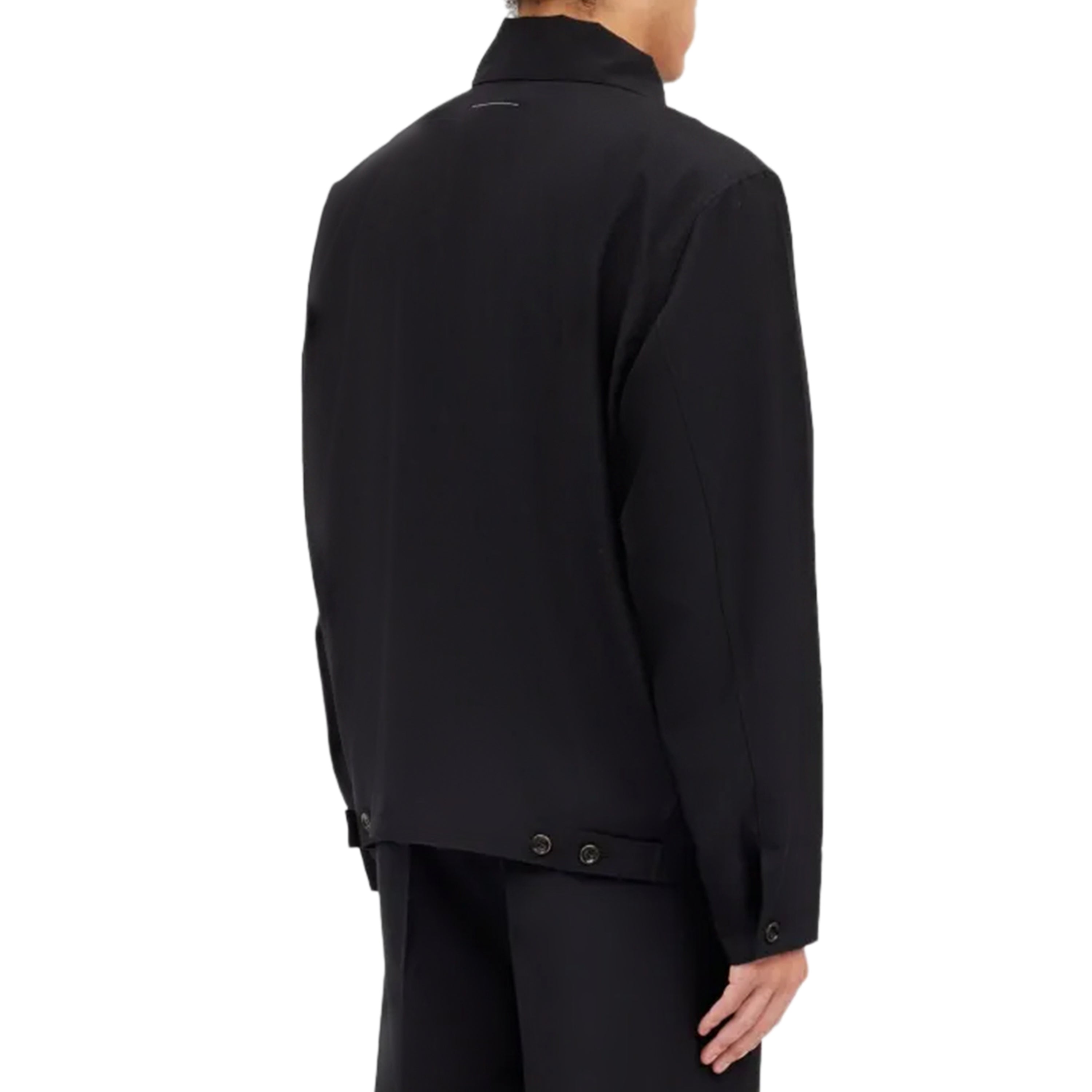 MM6 Maison Margiela Light Wool Blend Zip Jacket Black – ESSXNYC