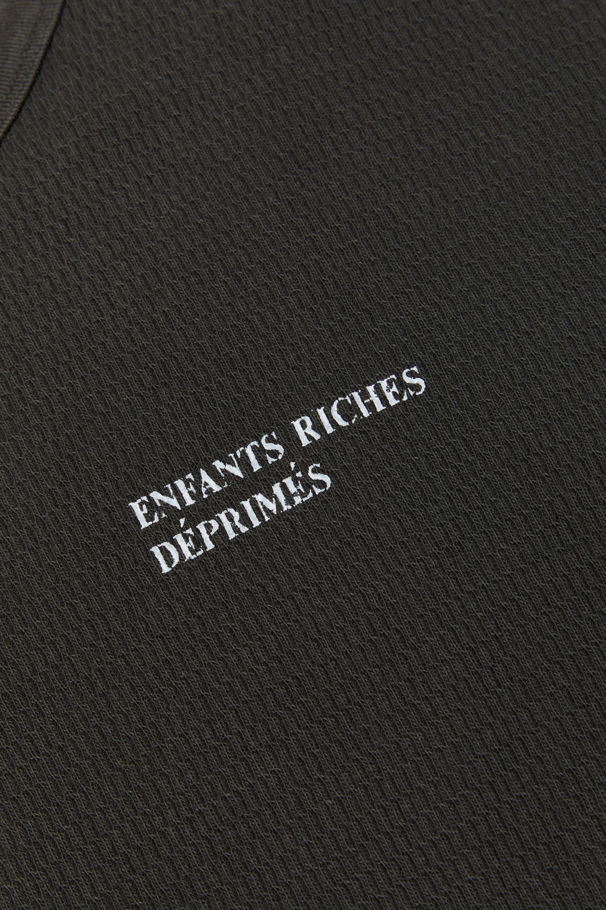 Enfants Riches Deprimes Classic Logo Distressed Thermal Gray
