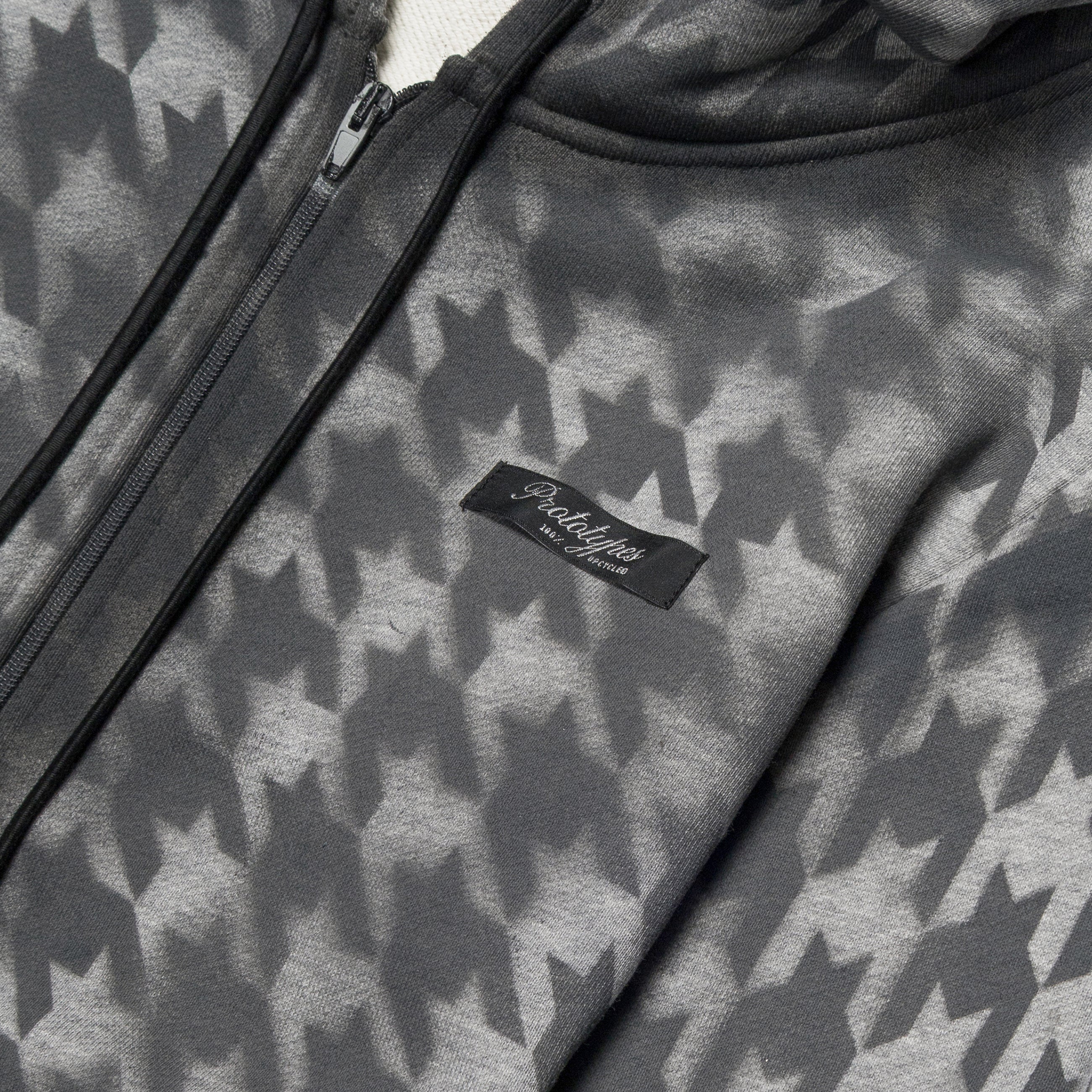Prototypes Pied De Poule Zip Up Grey