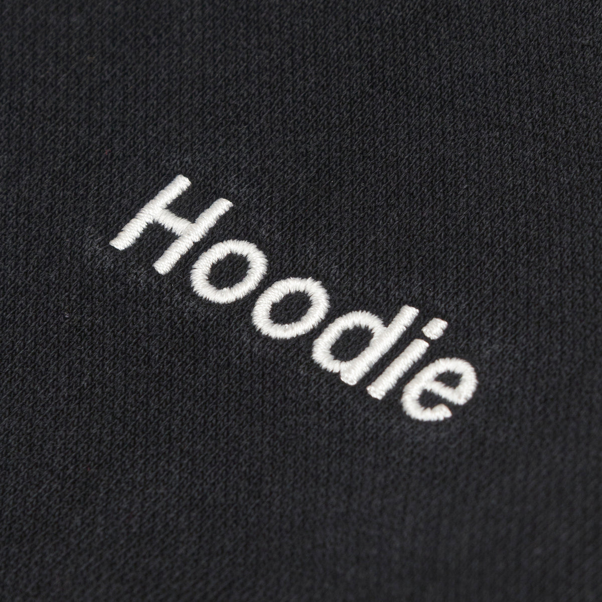 Vetements Embroidered Definition Zip-Up Hoodie Black