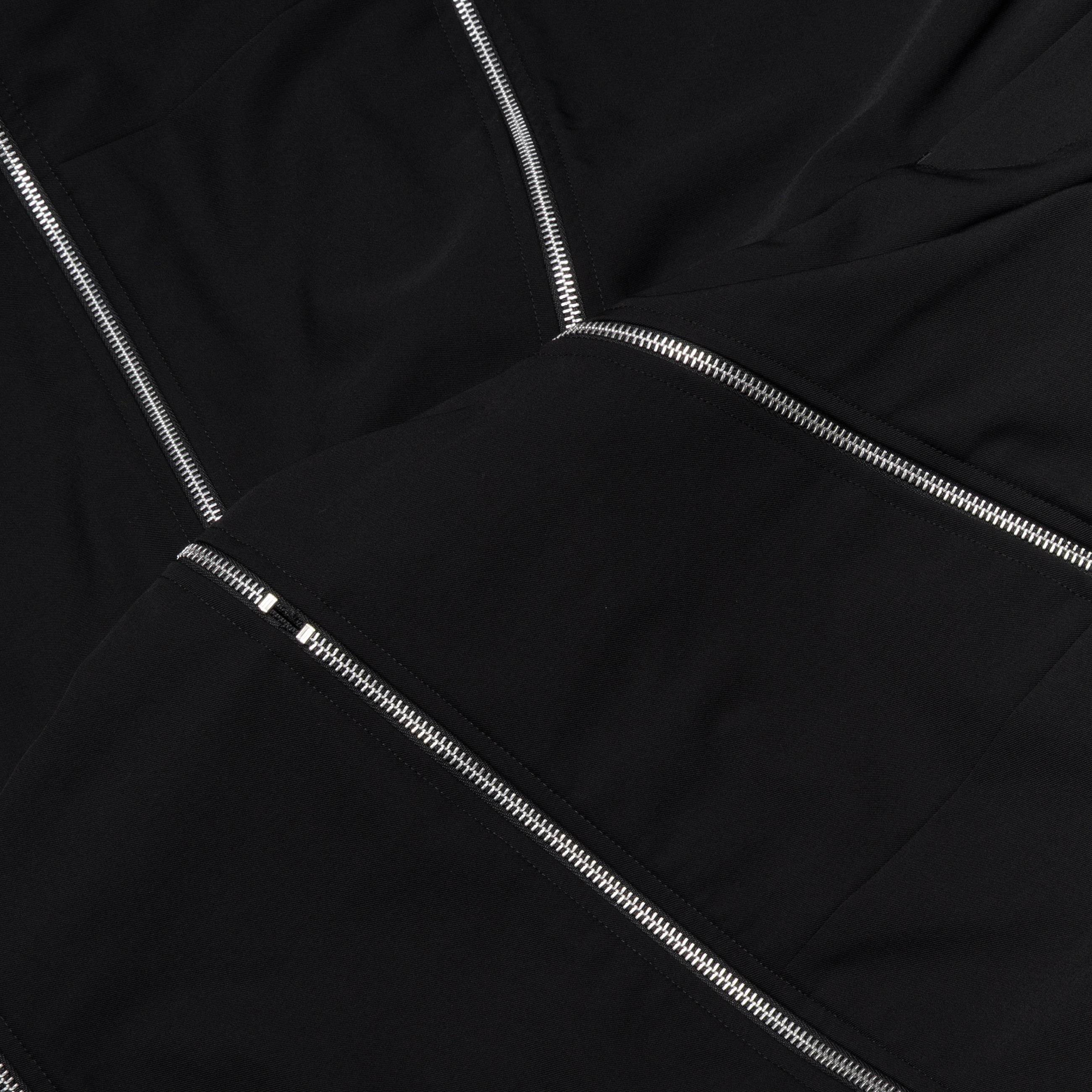 Comme Des Garcons Black Black Drawstring Zip Trousers