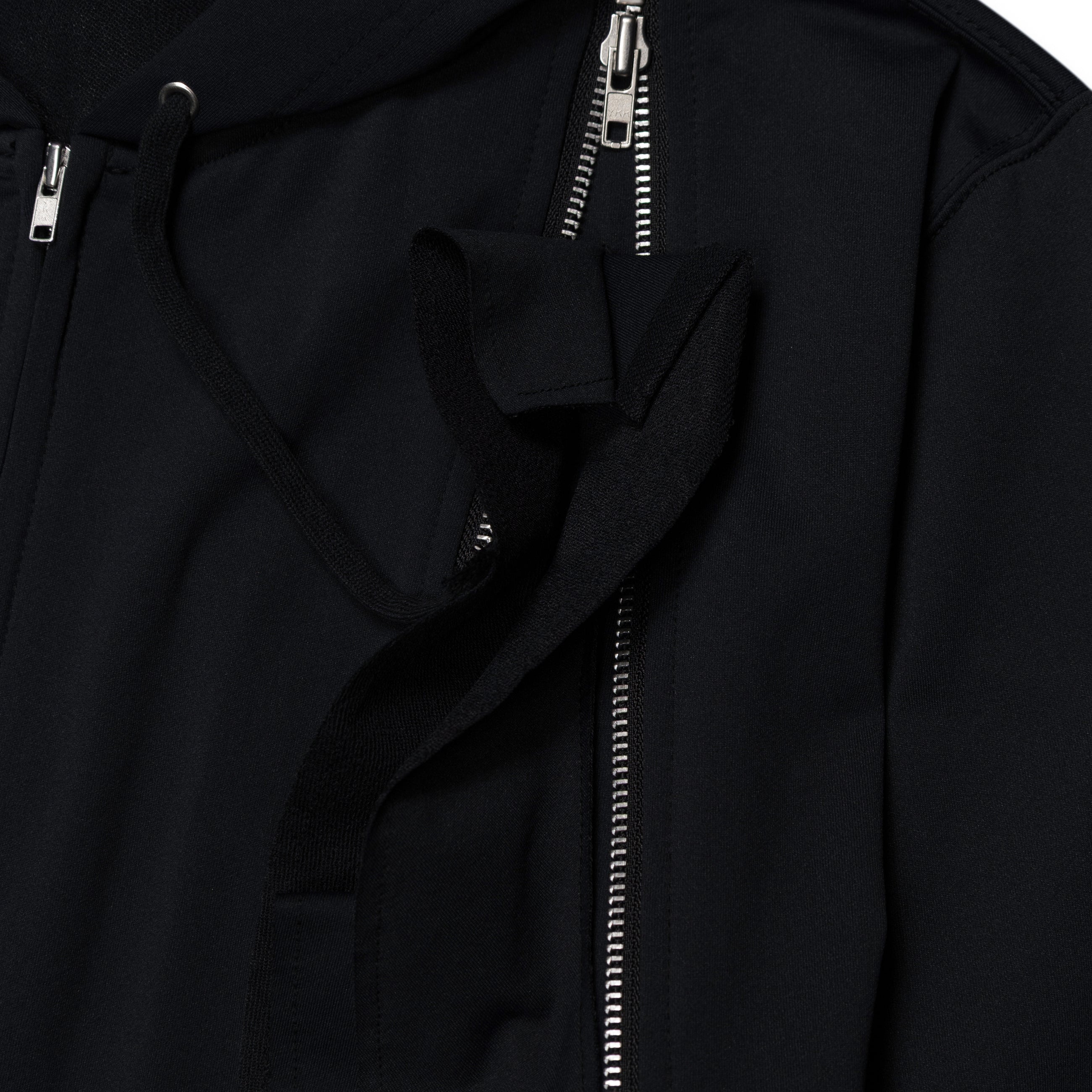 Comme Des Garcons Homme Plus Ruffled Zip Up Hoodie Black