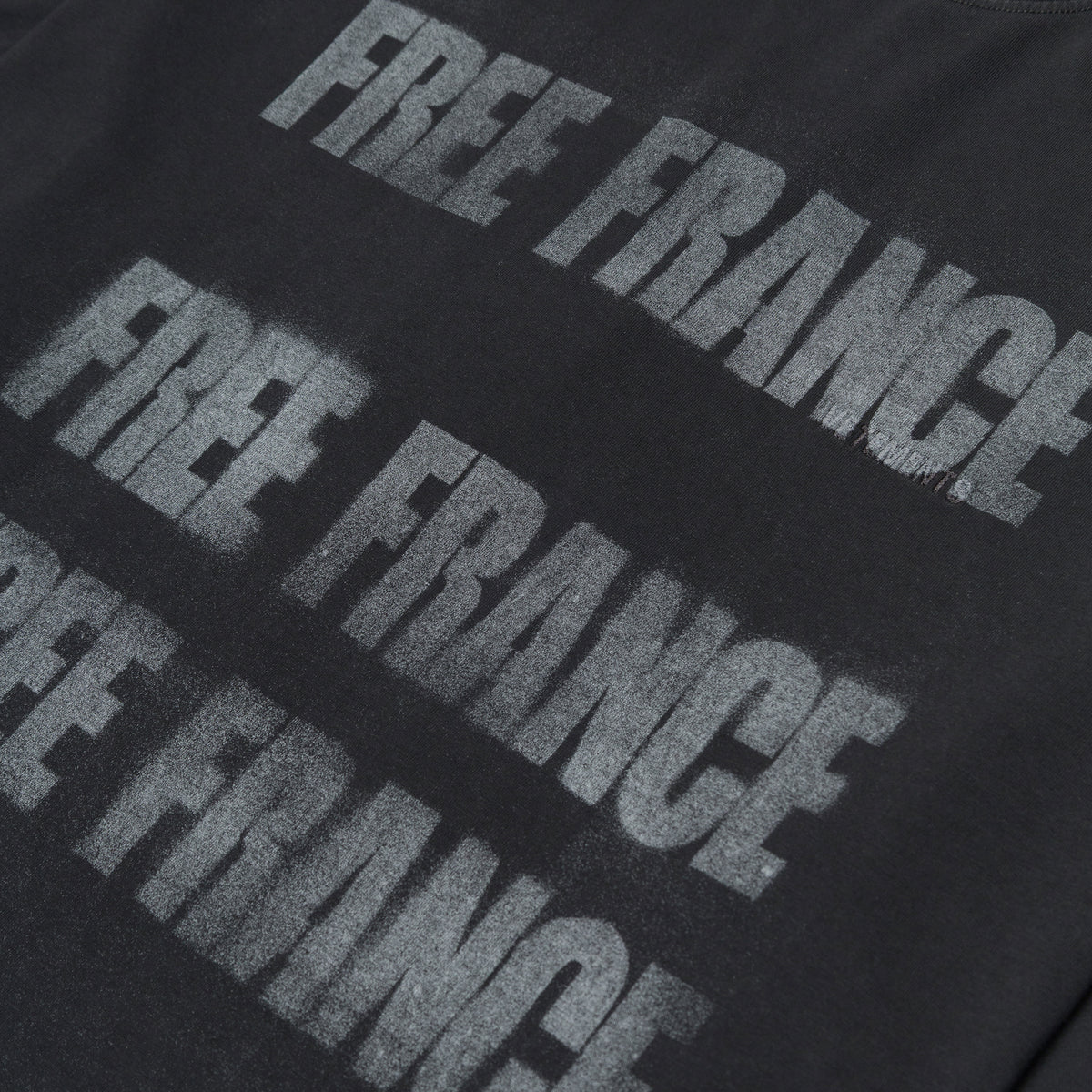 Vetements Free France Boxy T-Shirt Black