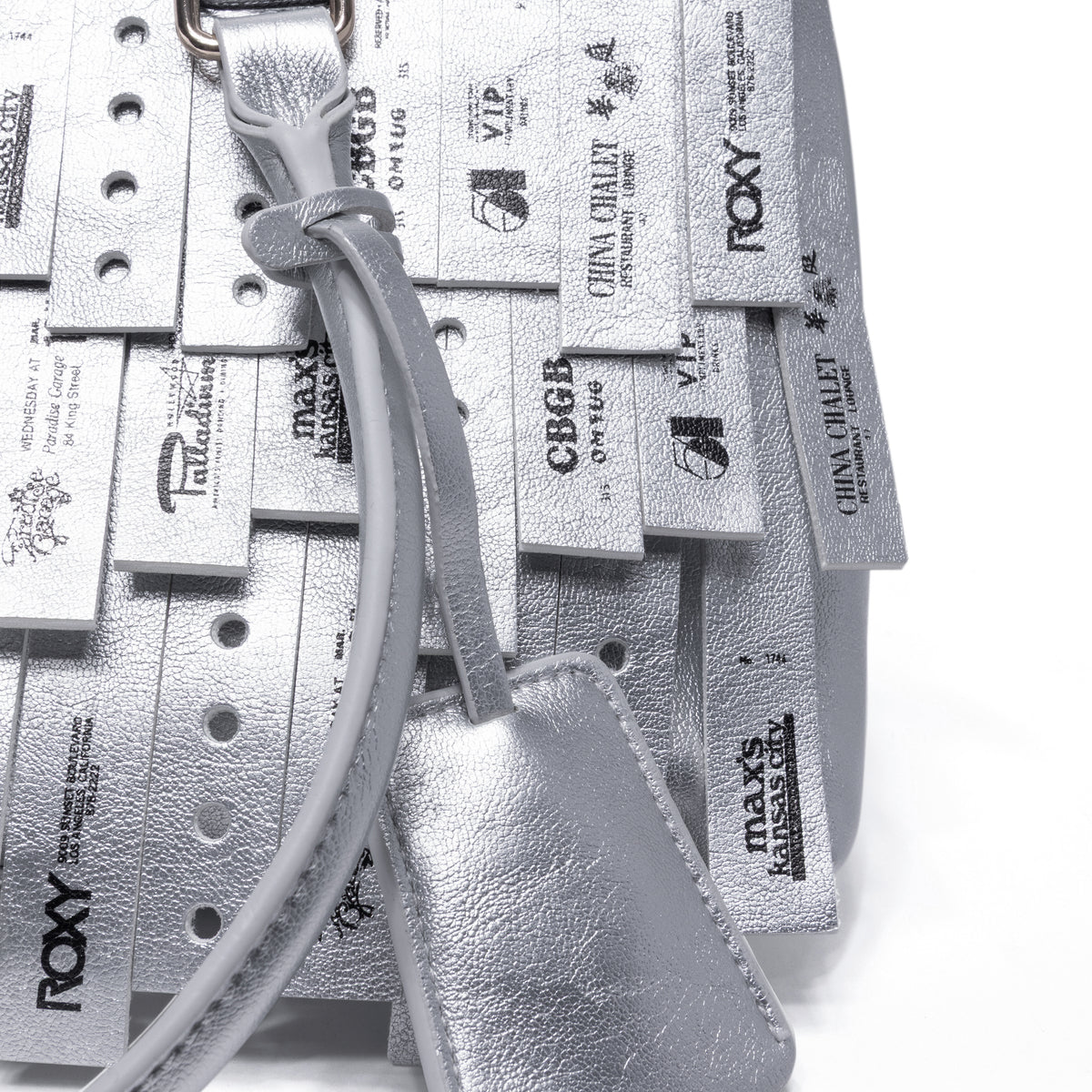 Praying Silver Wristband Bag Silver