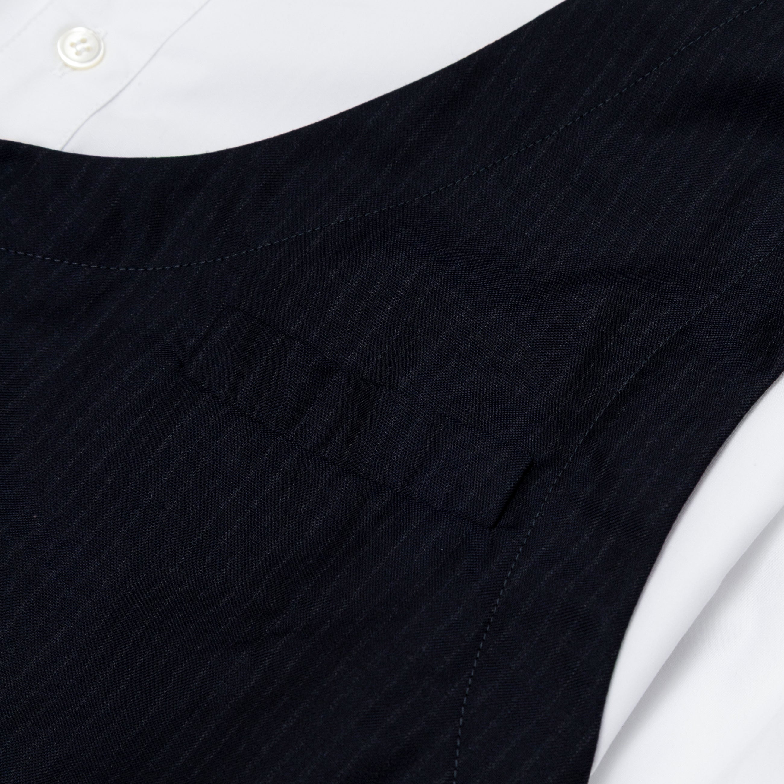 AWGE Overshirt With Vest Blue Pinstripe